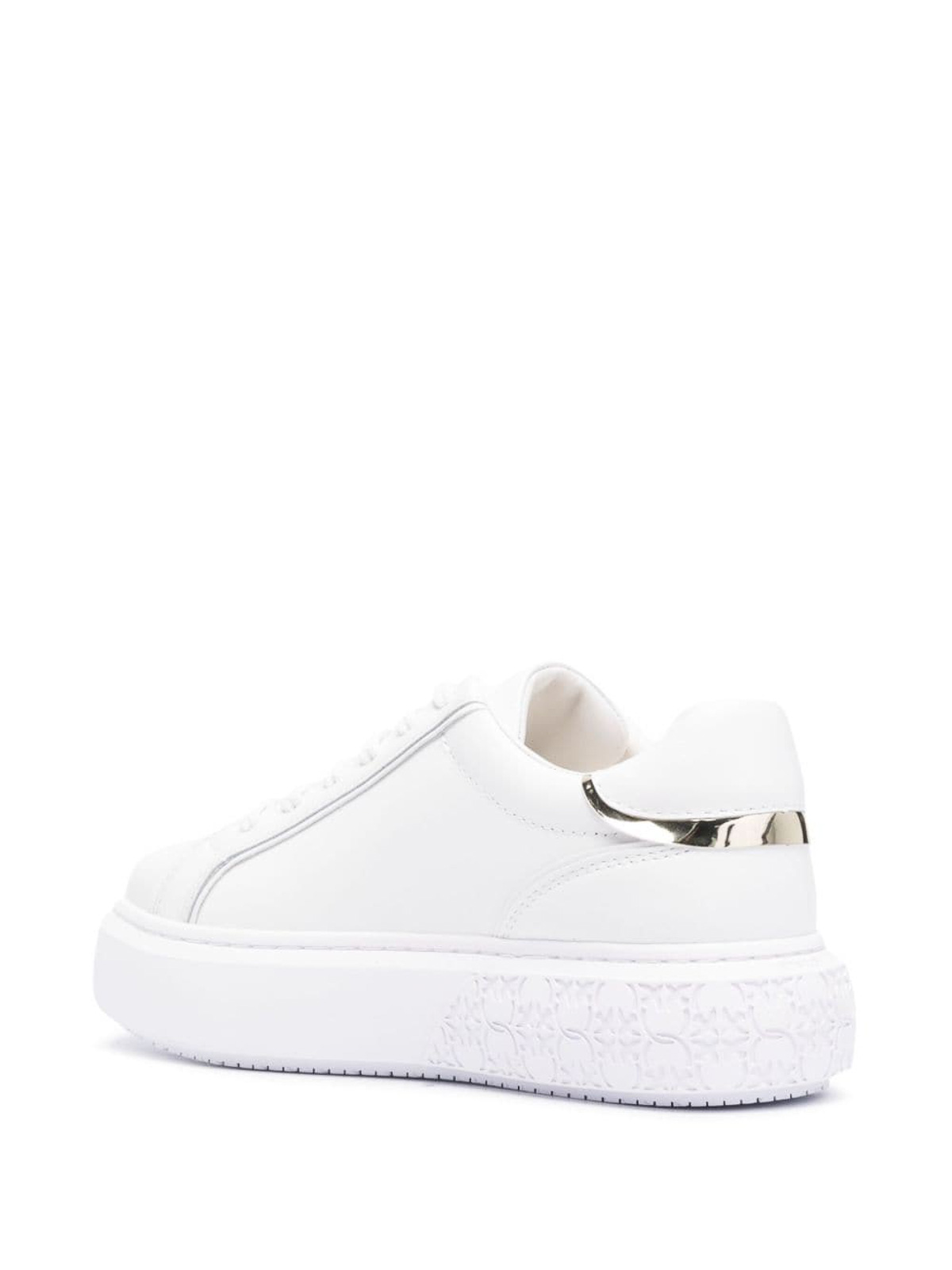 Shop Pinko Sneakers With Logo In White