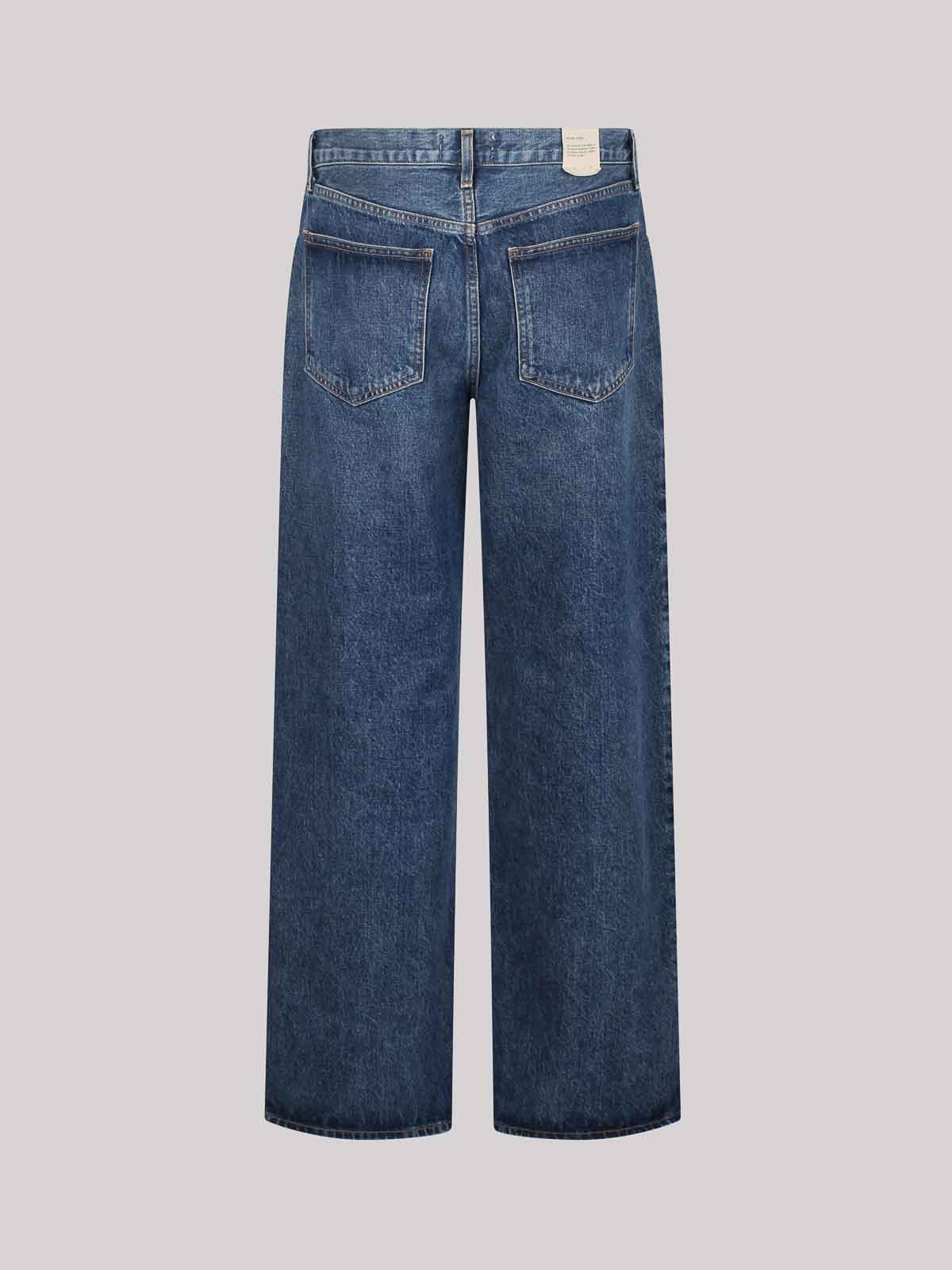 Shop Agolde Straight High-waisted Jeans In Blue