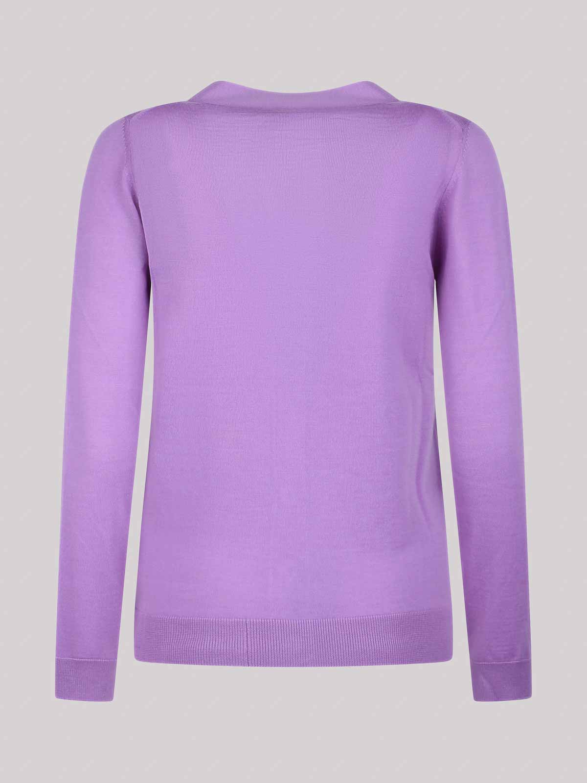 Shop N°21 V-neck Cardigan In Purple