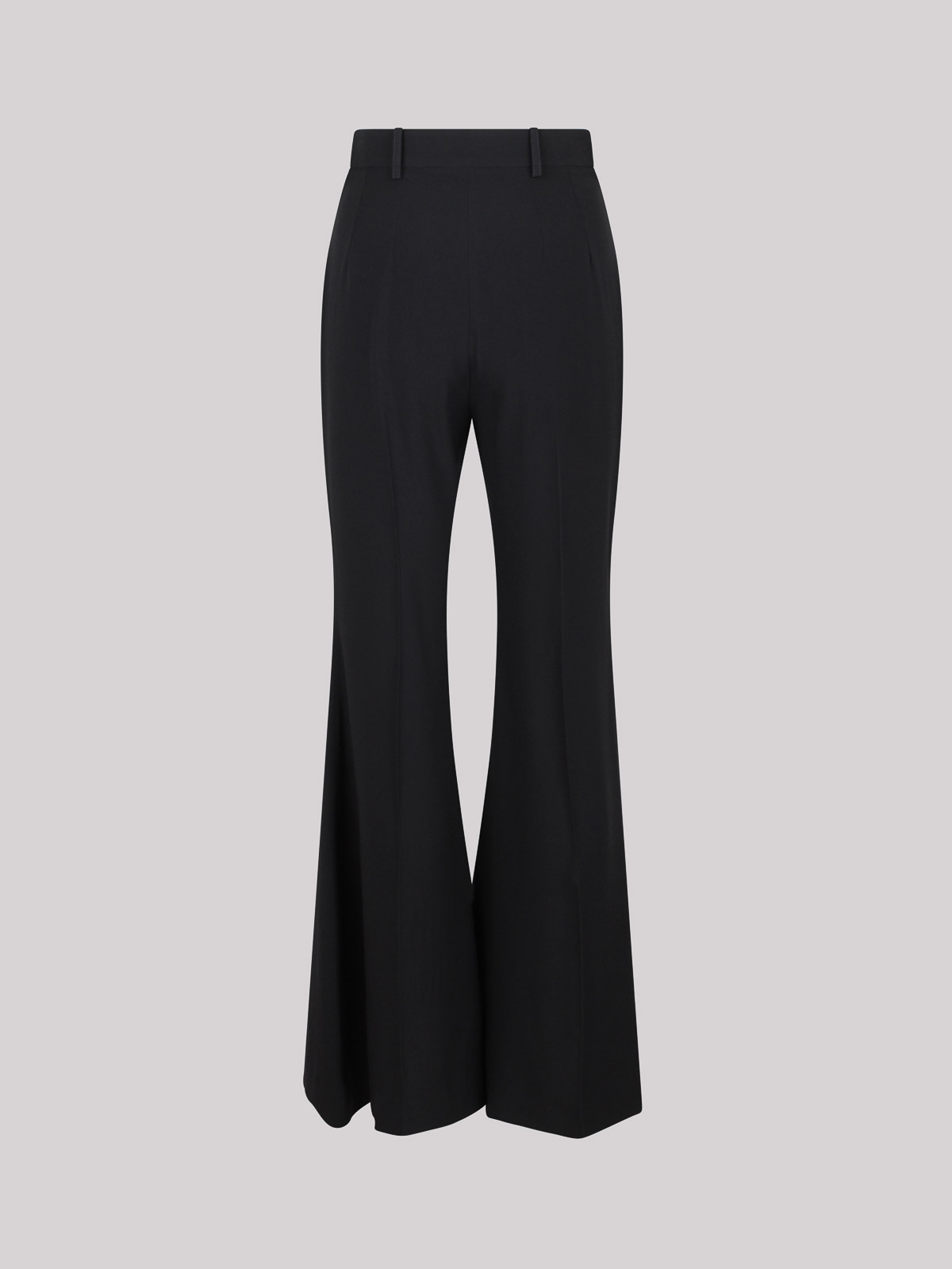 Shop Nina Ricci High-waisted Flared Trousers In Black