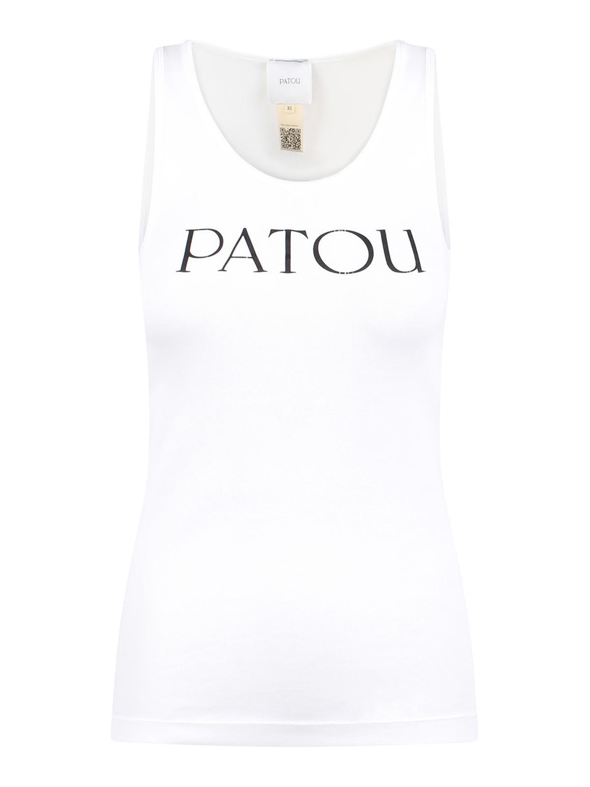 Patou Printed Tank Top In White