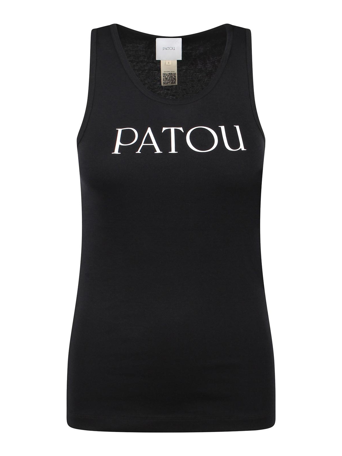 Patou Printed Tank Top In Black