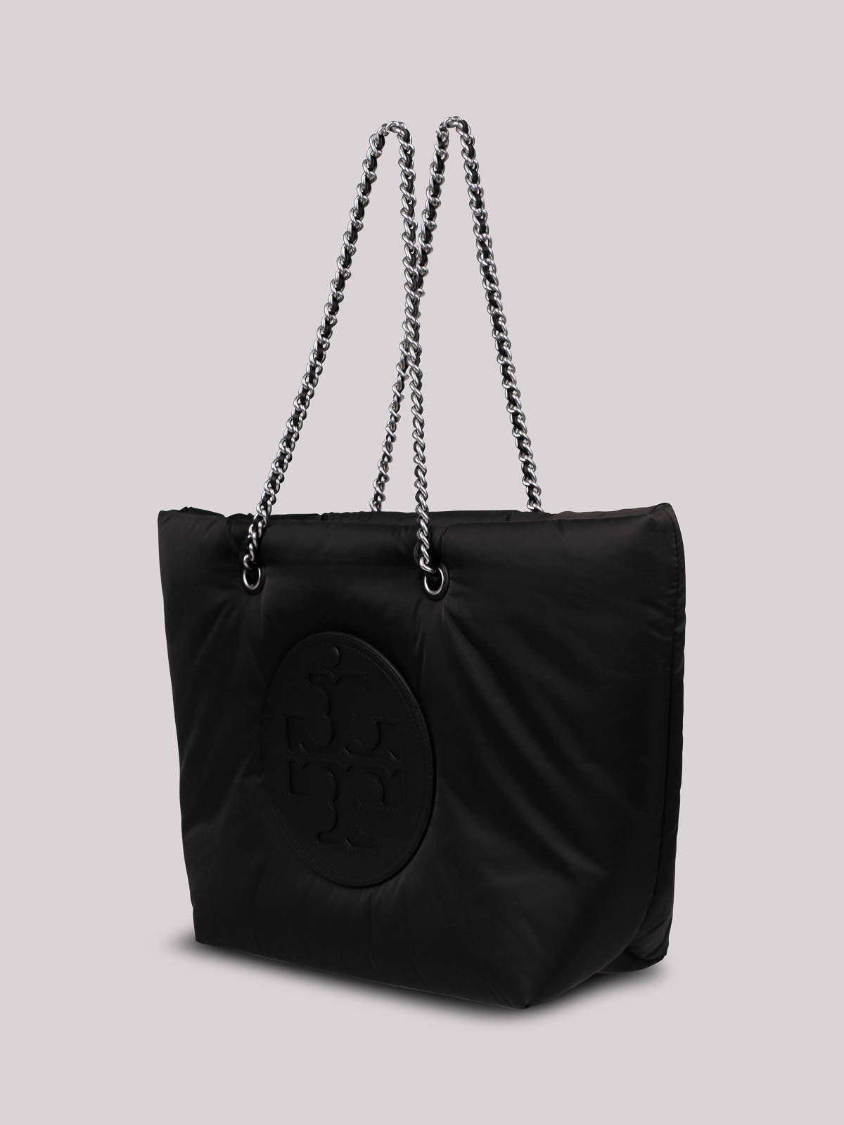 Shop Tory Burch Ella Tote Bag With Application In Black