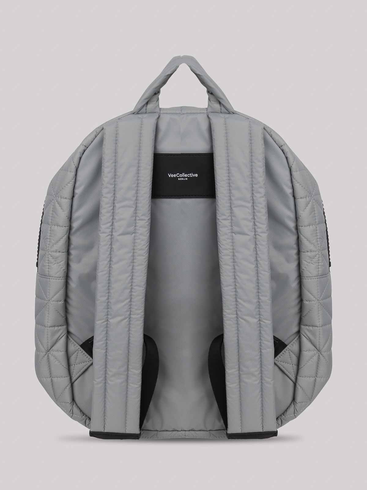 Shop Veecollective Quilted Backpack In Grey