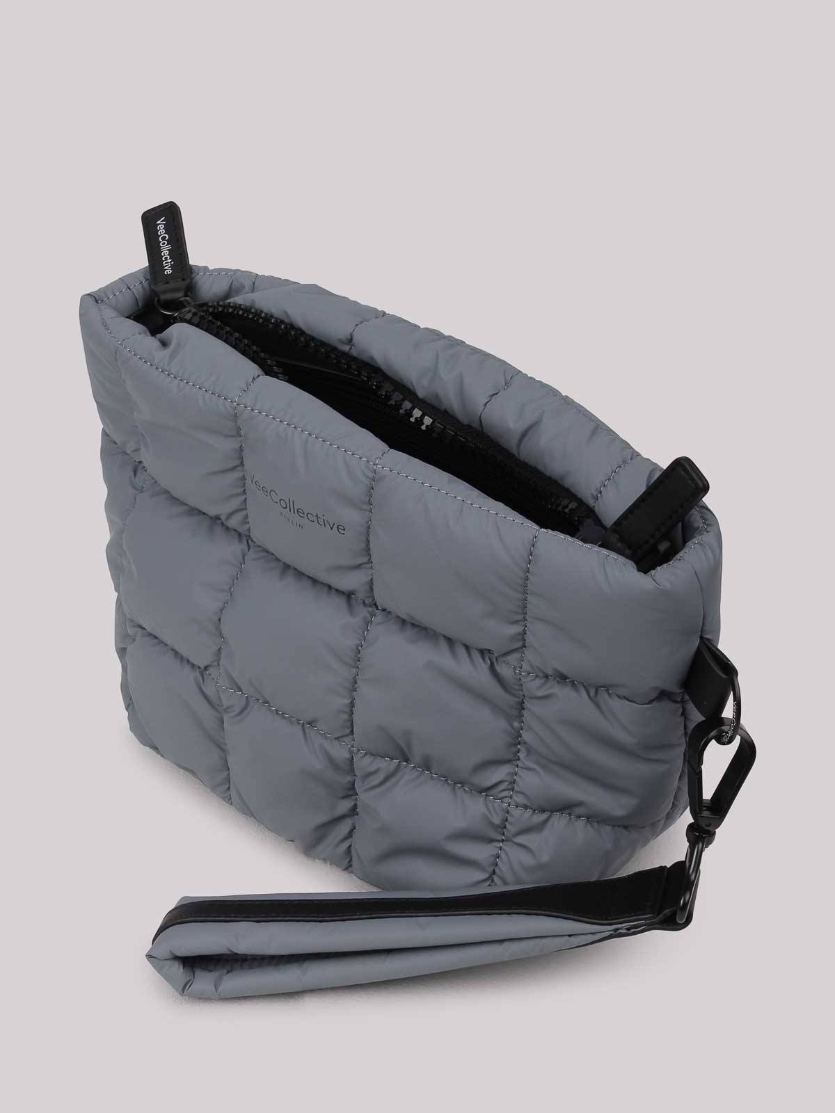 Shop Veecollective Shoulder Bag With Print In Black