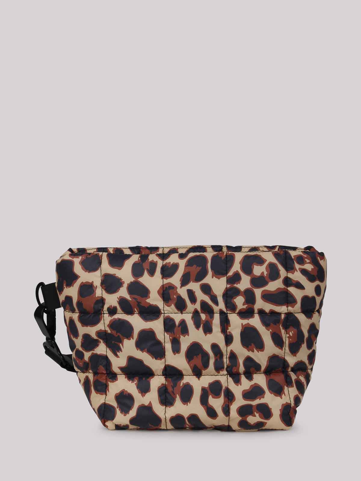 Shop Veecollective Leopard Padded Clutch In Animal Print