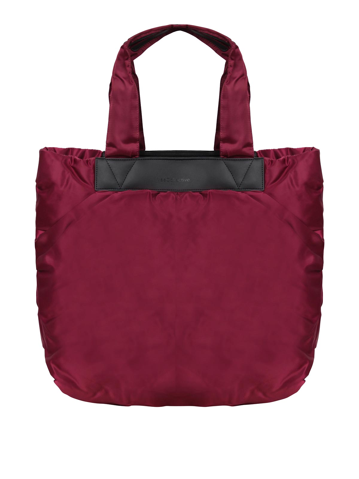 Veecollective Large Caba Tote Bag With Ruffles In Red