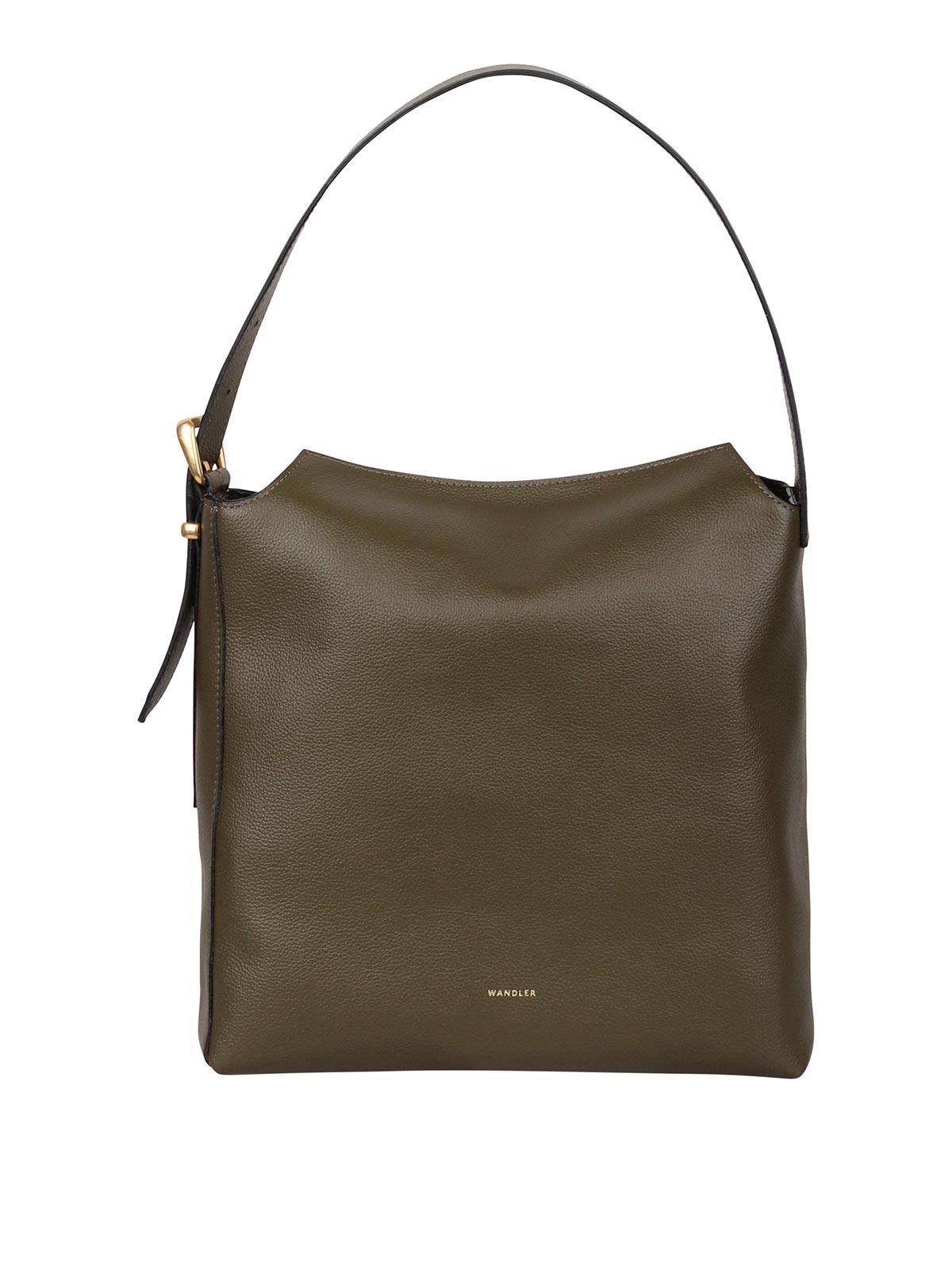 Wandler Leather Tote Bag In Green