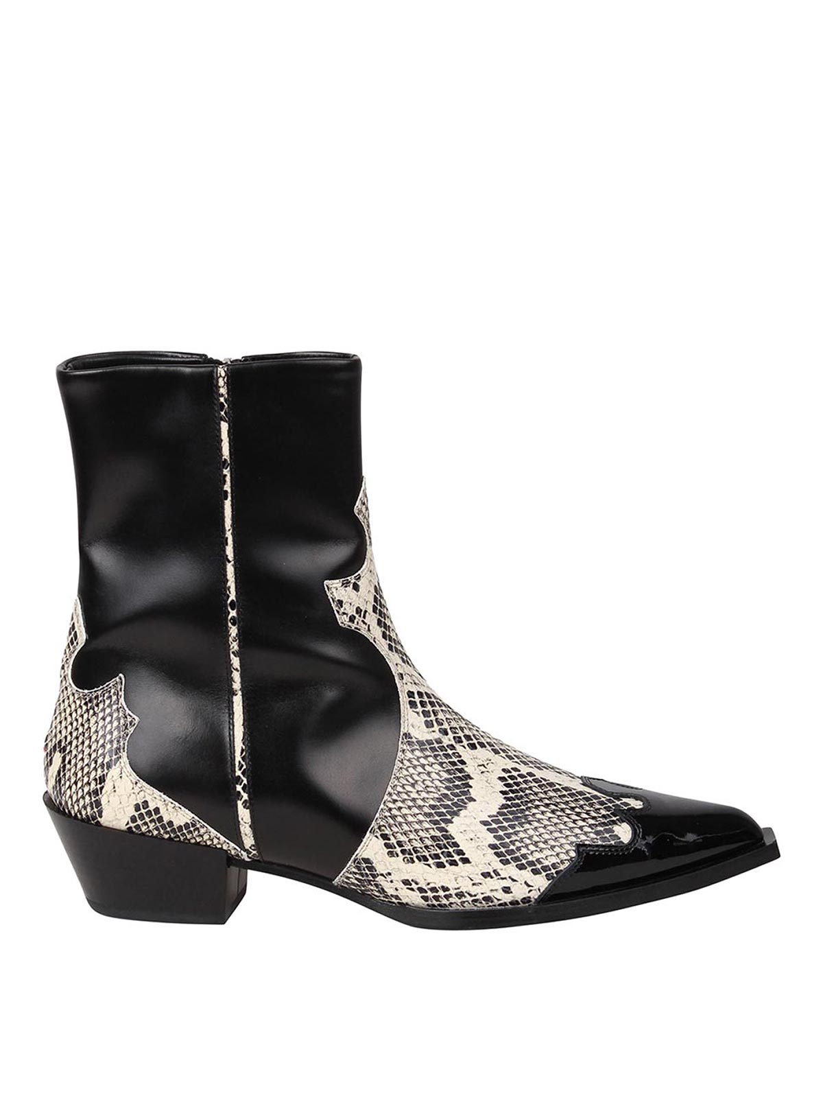 AEYDE HESTER ANKLE BOOTS WITH PRINT