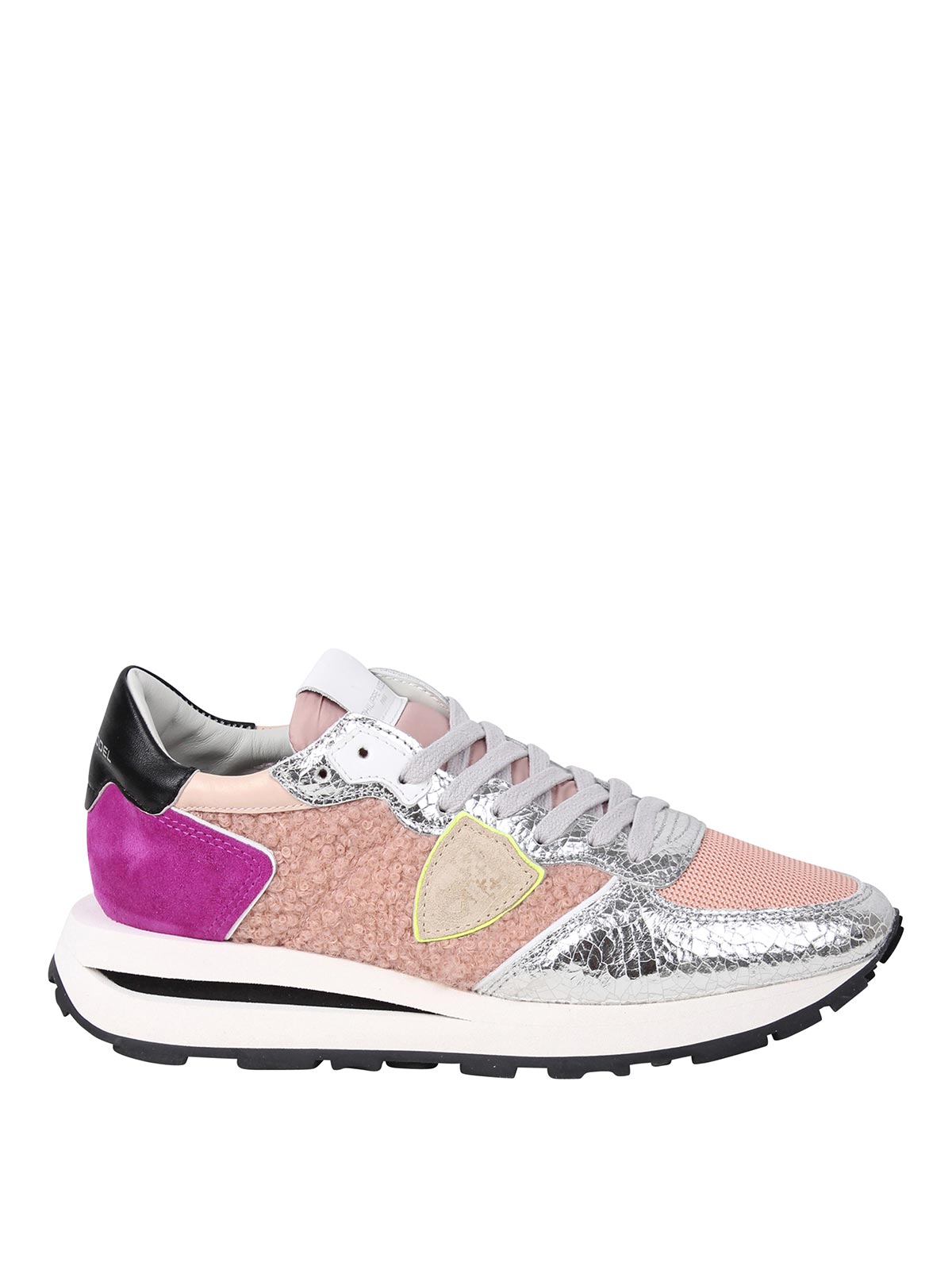 Philippe Model Sneakers With Inserts In Pink