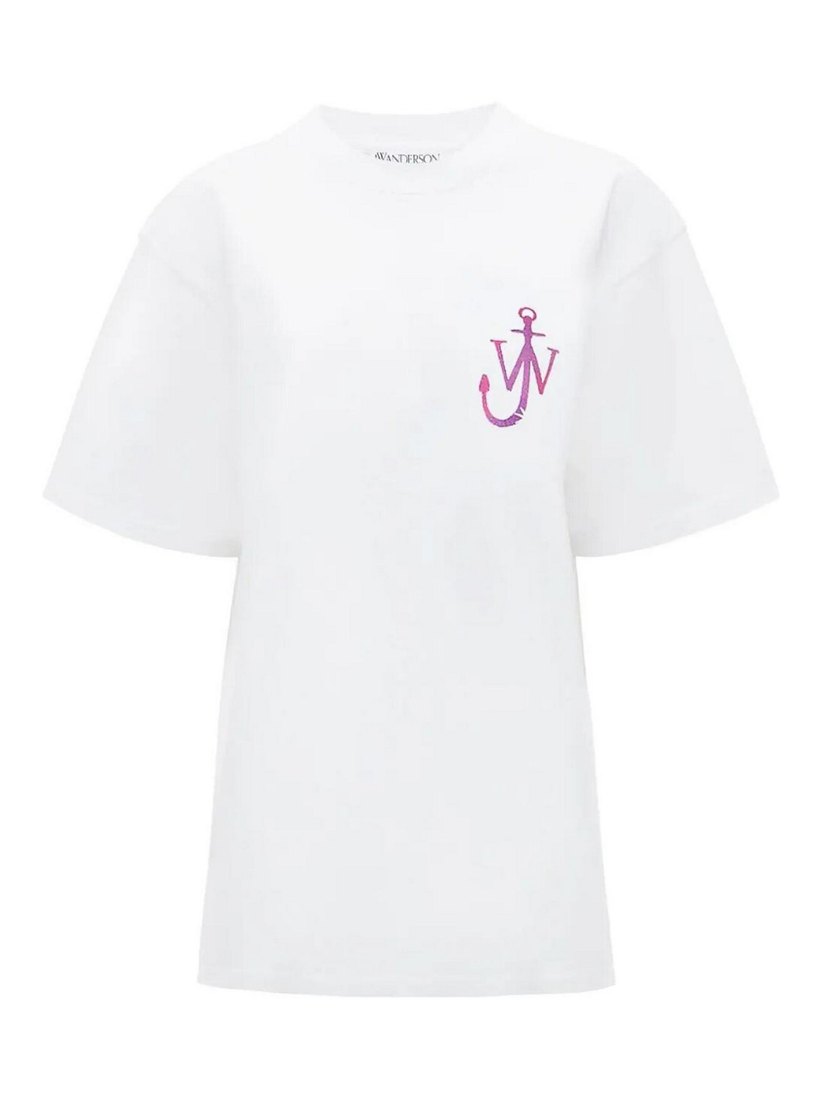 Jw Anderson Sweet Anchor T-shirt In White