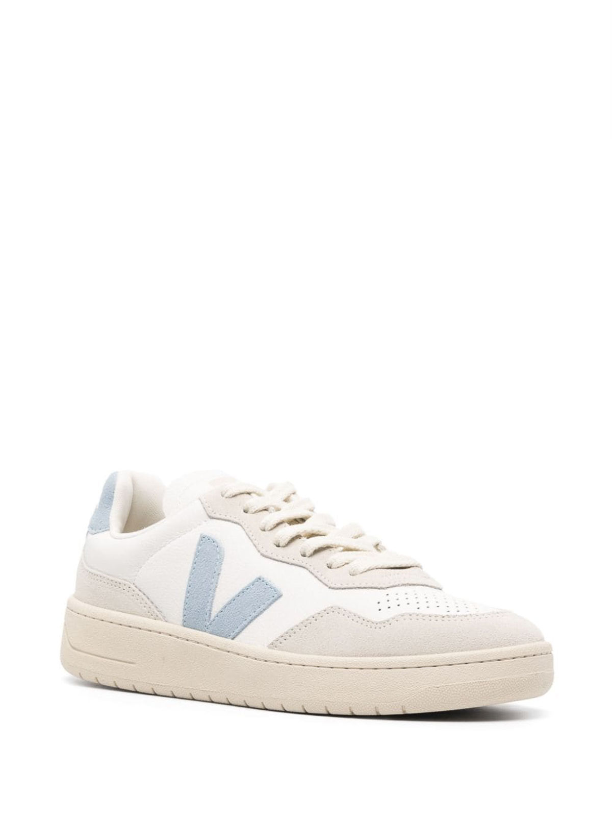 Shop Veja Lace Up Sneakers Side Logo In White