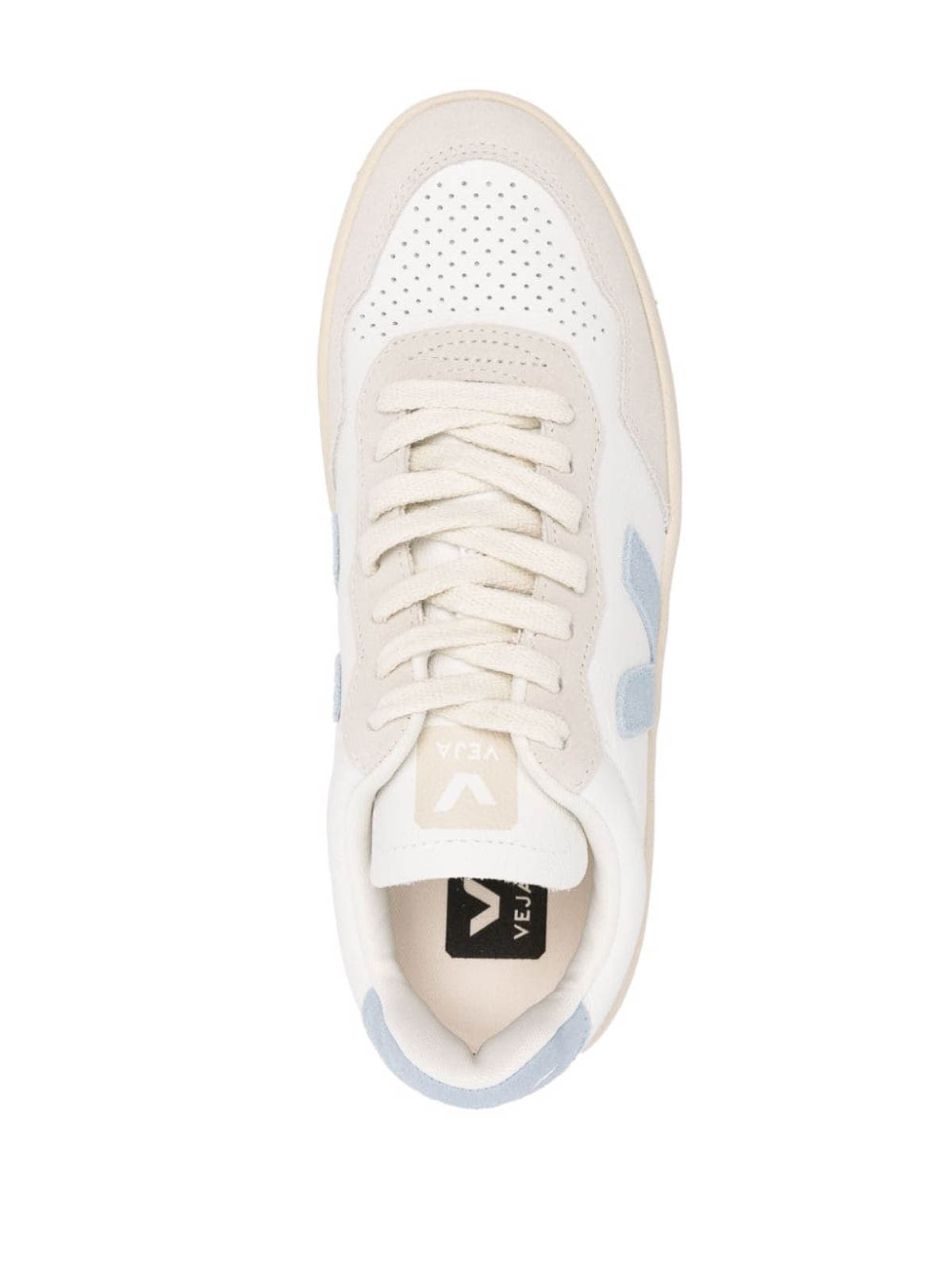 Shop Veja Lace Up Sneakers Side Logo In White