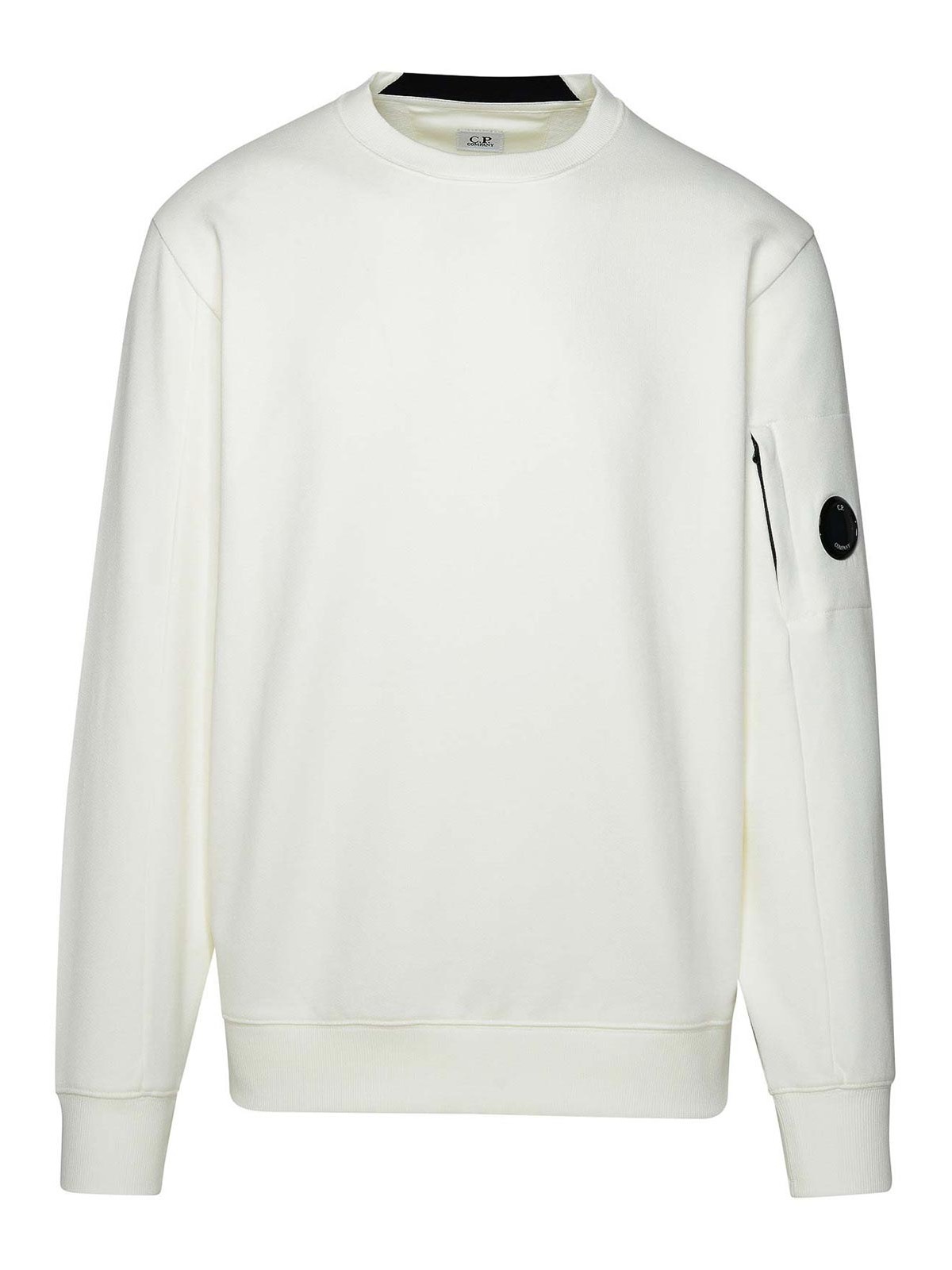 C.p. Company Diagonal Sweatshirt In Cream