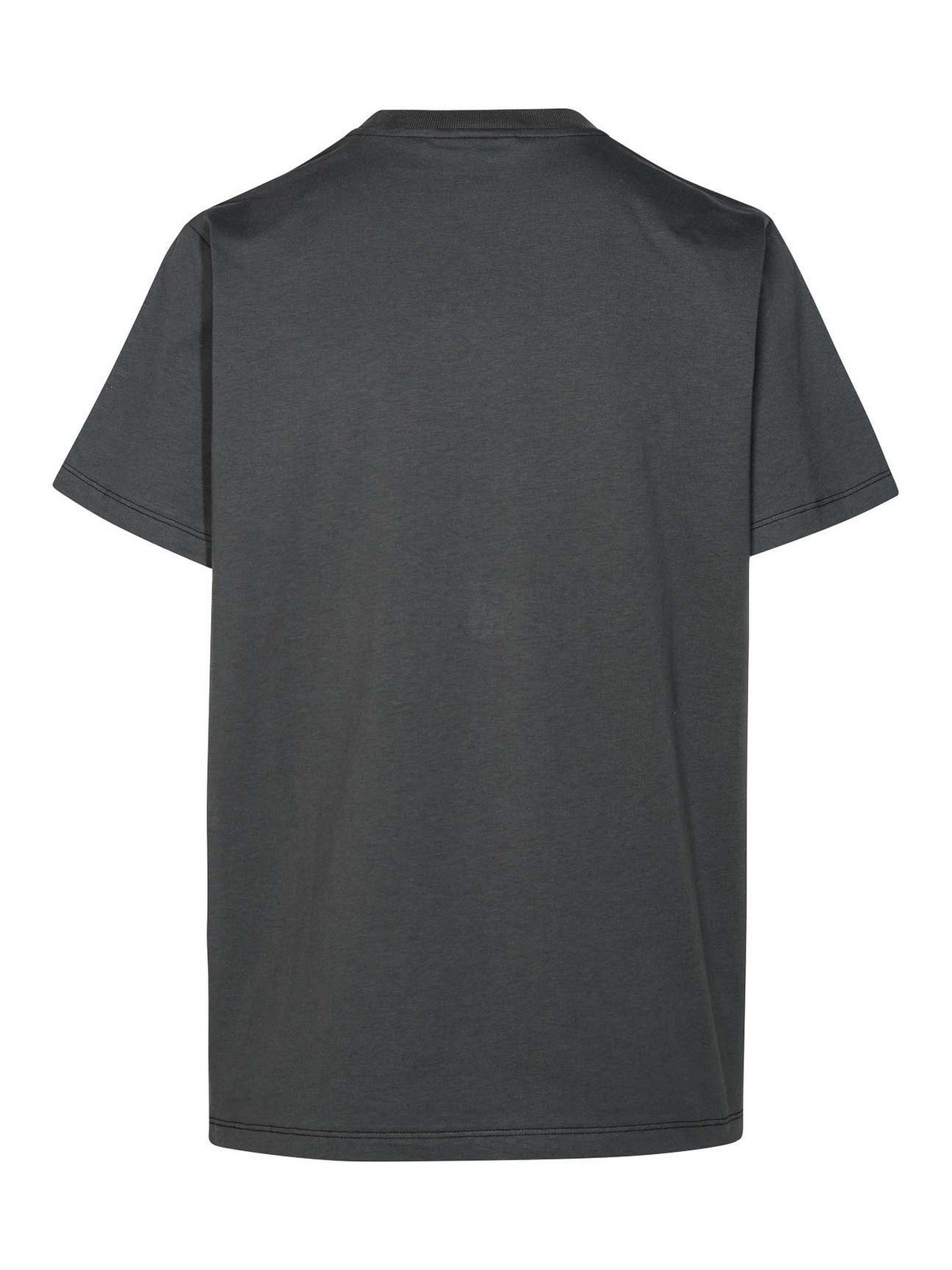Shop Ganni T-shirt Graphic Fragola In Grey