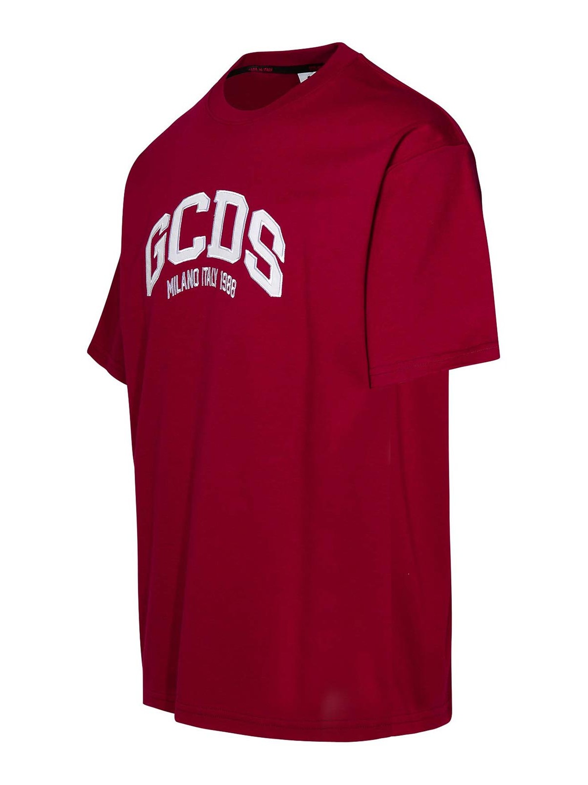 Shop Gcds Camiseta - Rojo Oscuro In Dark Red