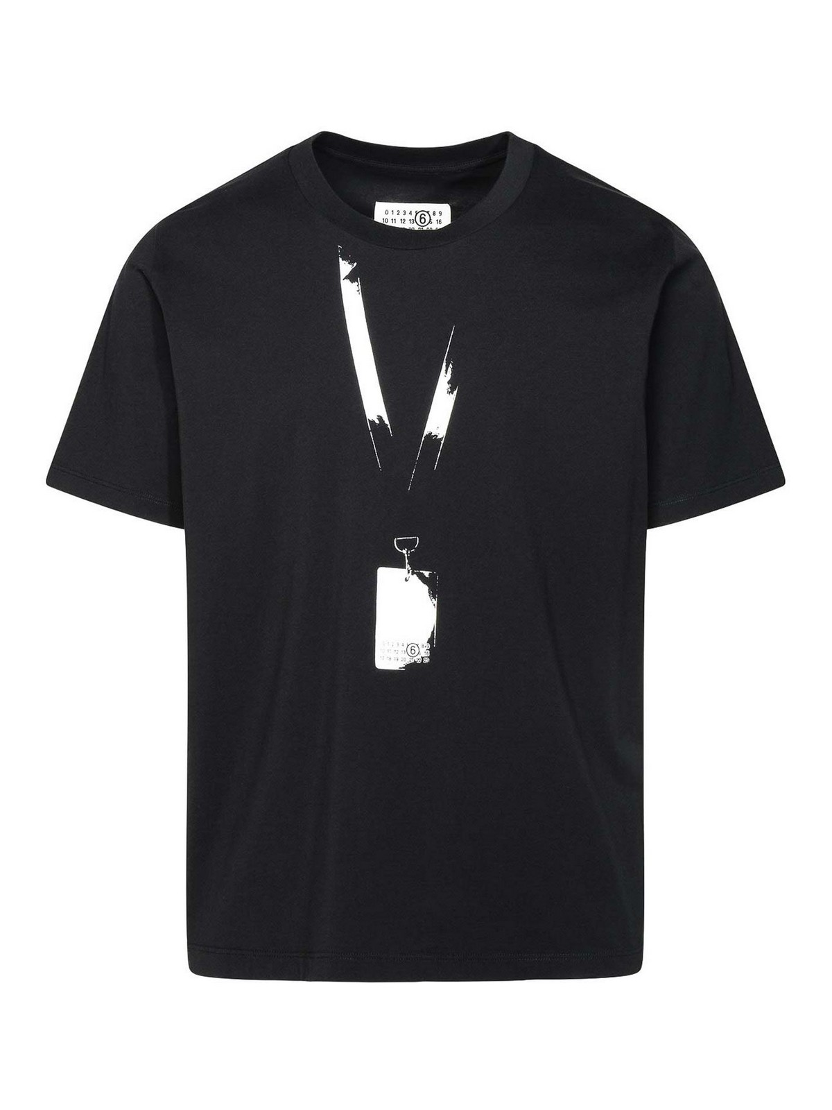 MM6 Maison Margiela T-shirt stampa - Black | SH0GC0011S24312900