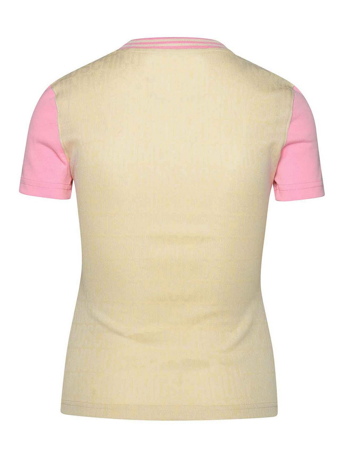 Shop Moschino Camiseta - Crema In Cream