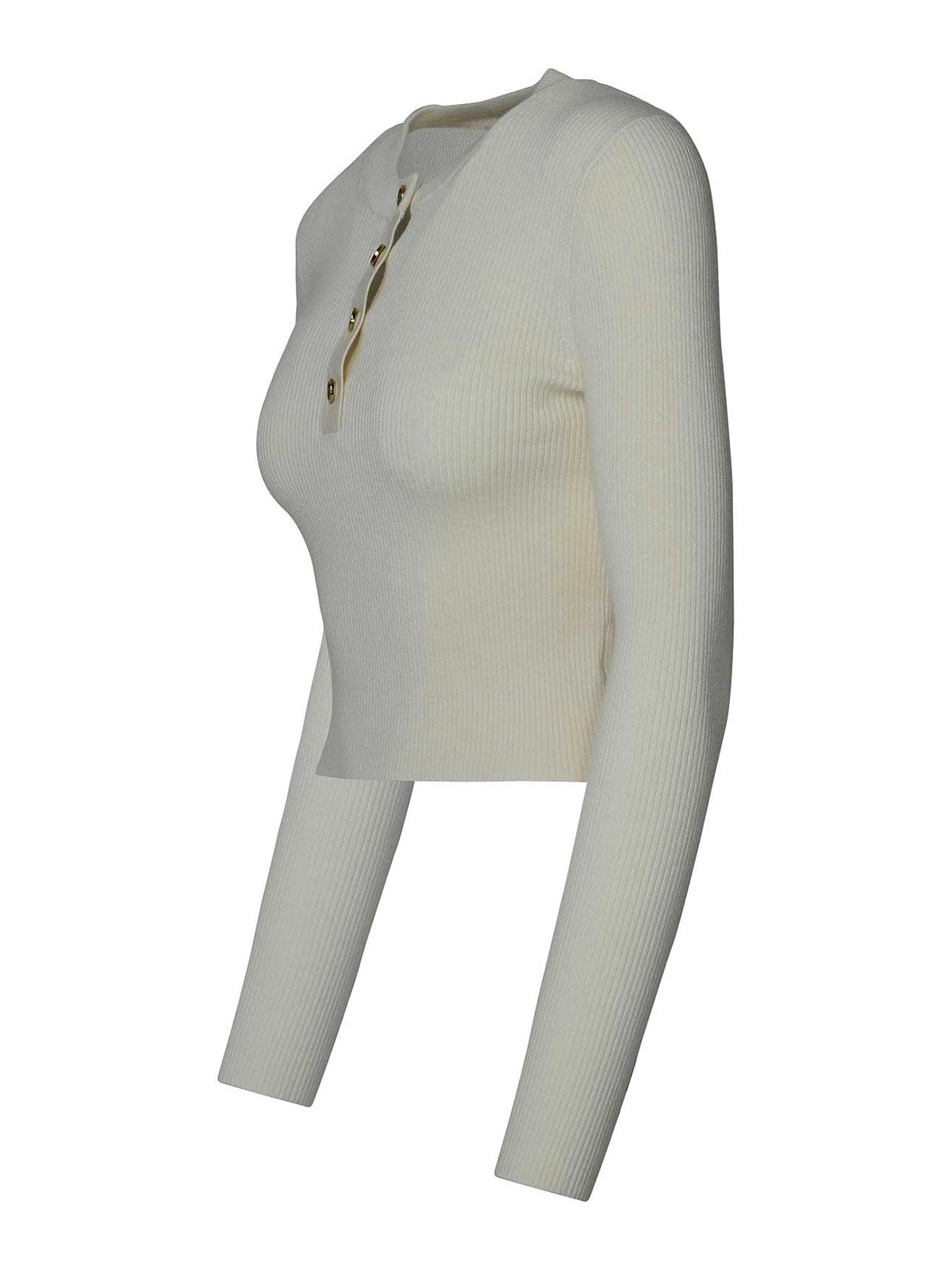 Shop Michael Kors Cream Wool Sweater