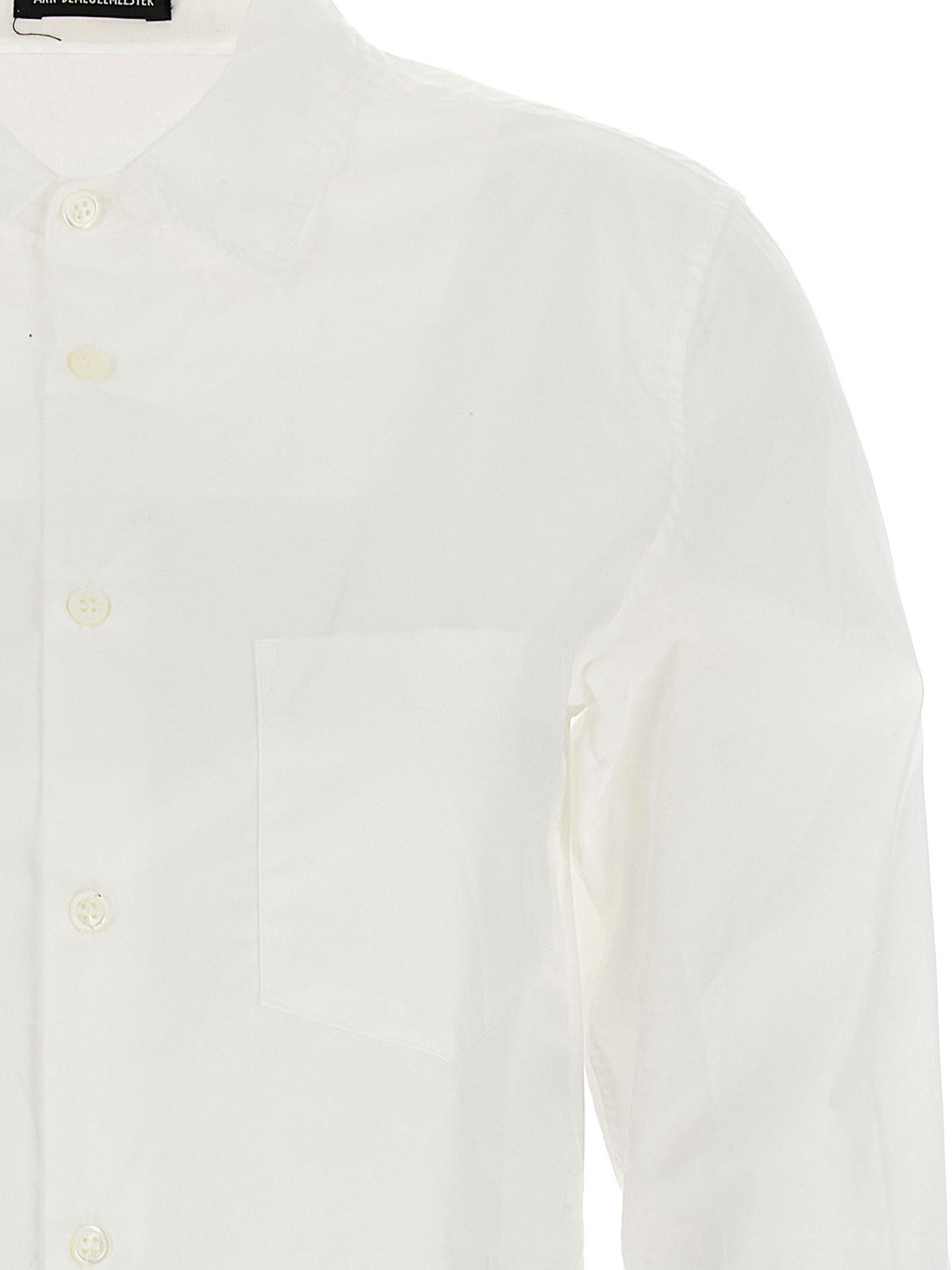 Shop Ann Demeulemeester Cotton Shirt In Blanco