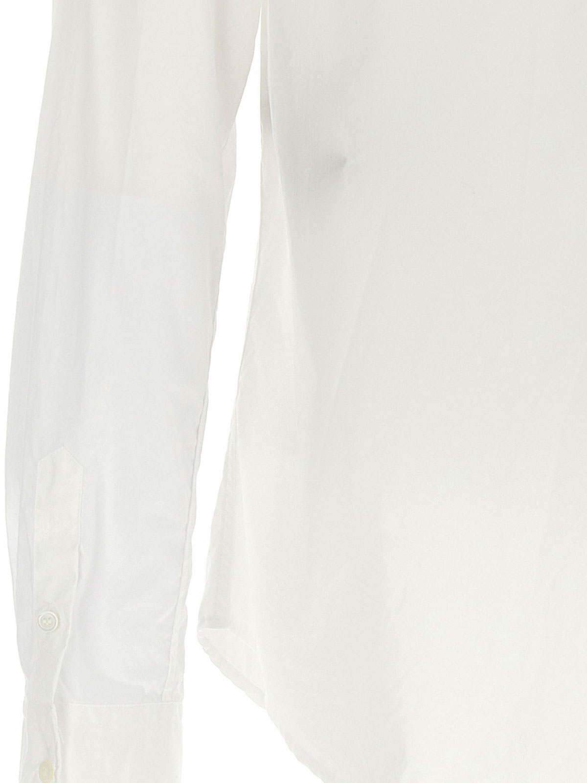 Shop Ann Demeulemeester Cotton Shirt In Blanco