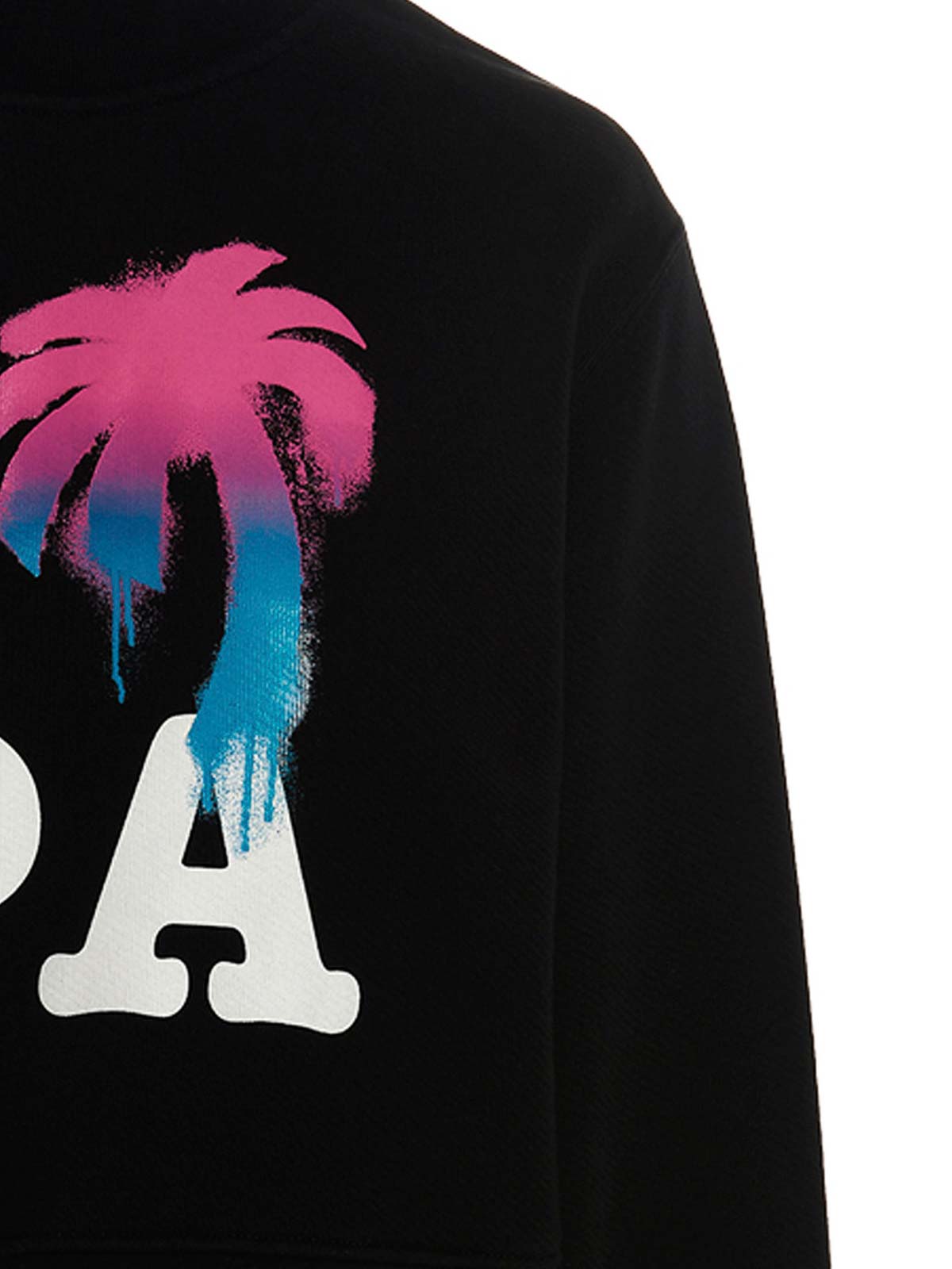 Shop Palm Angels I Love Pa Sweatshirt In Negro
