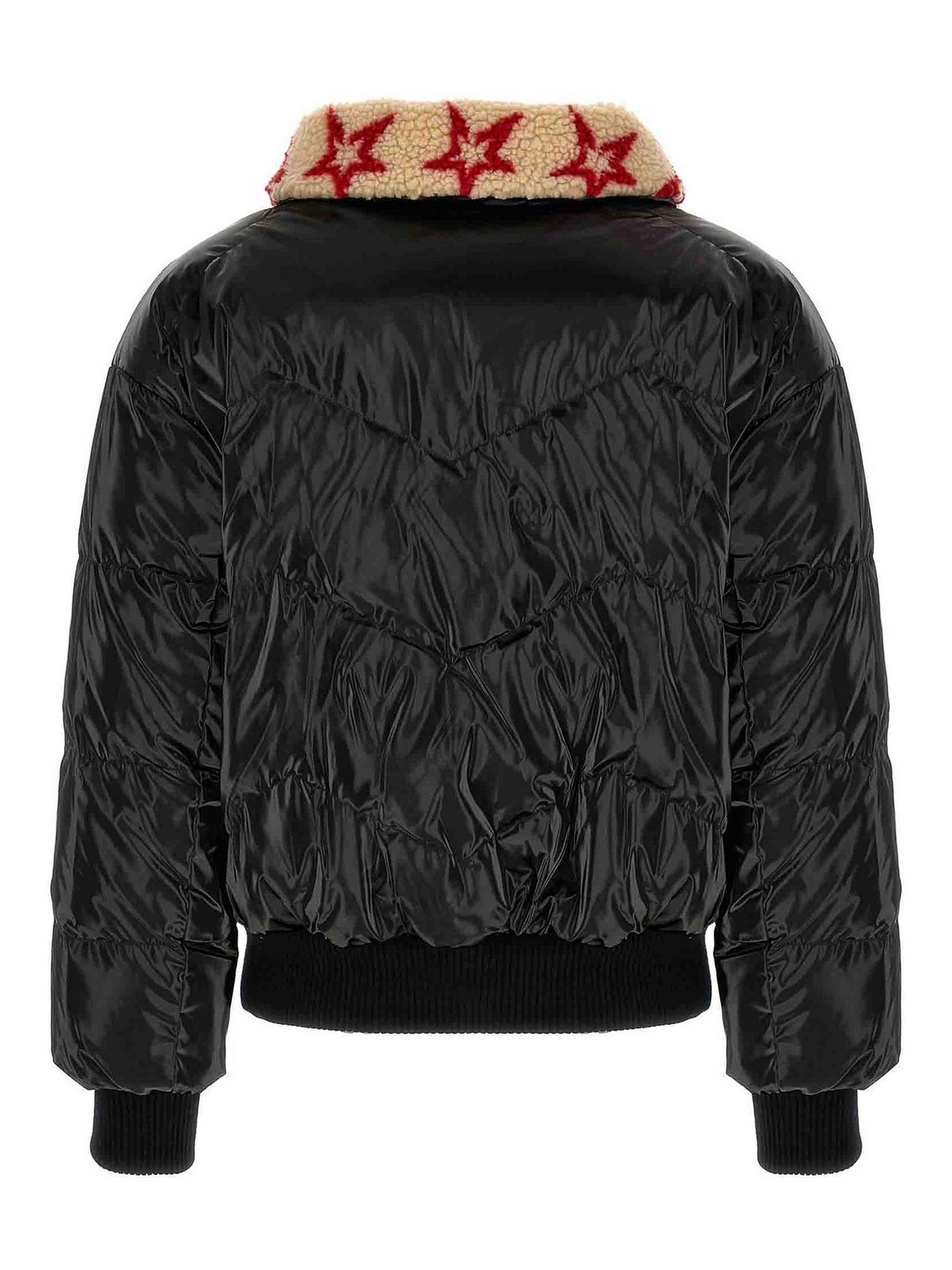Shop Perfect Moment Reversible Faux Shearling Down Jacket In Multicolour