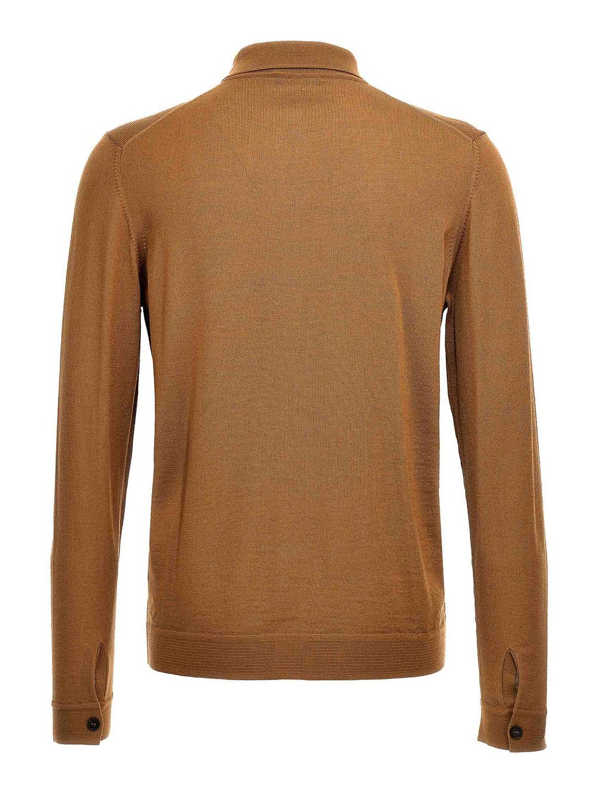 Shop Roberto Collina Knitted Shirt In Beige