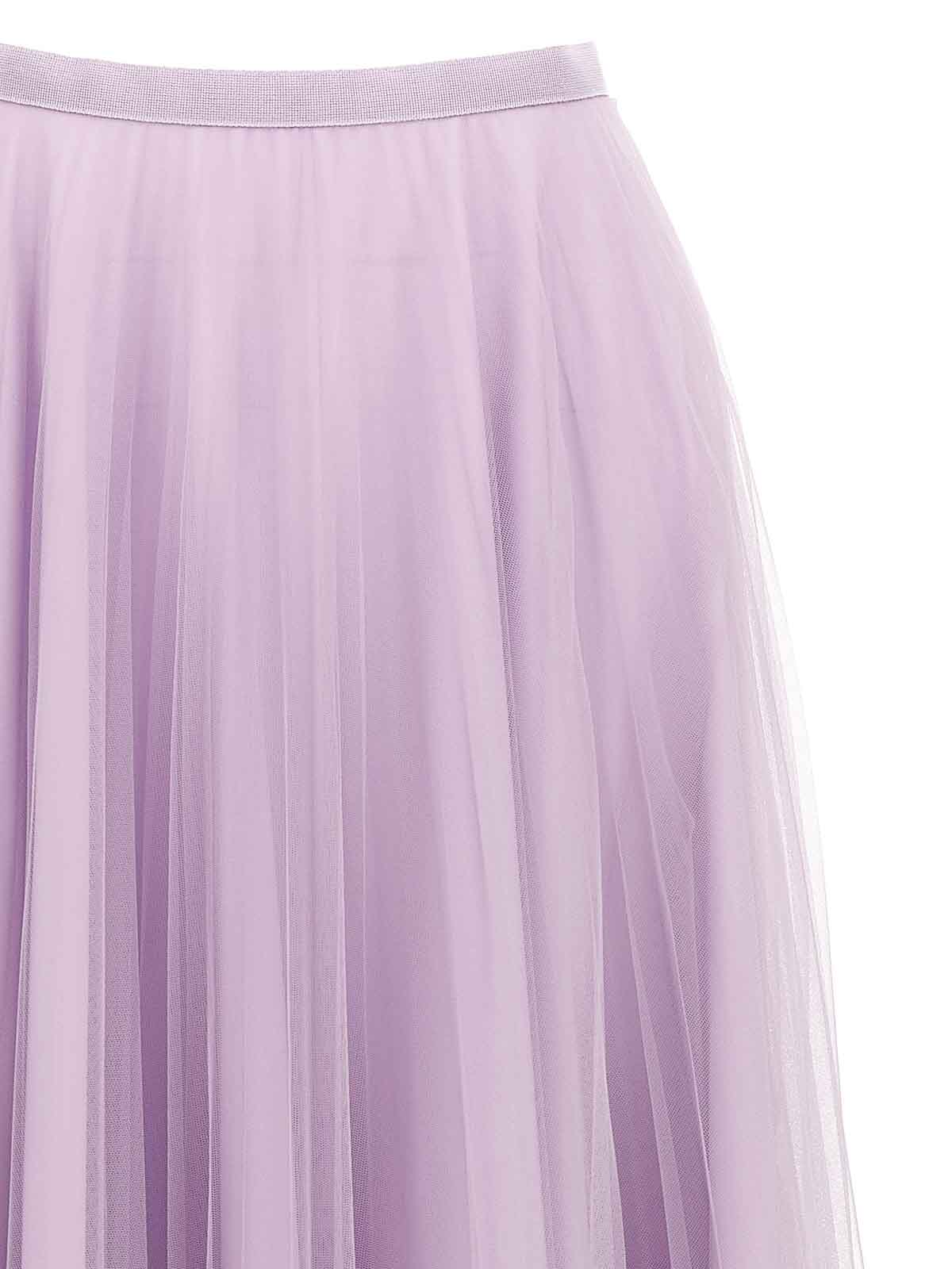 Shop 19:13 Dresscode Long Tulle Skirt In Púrpura