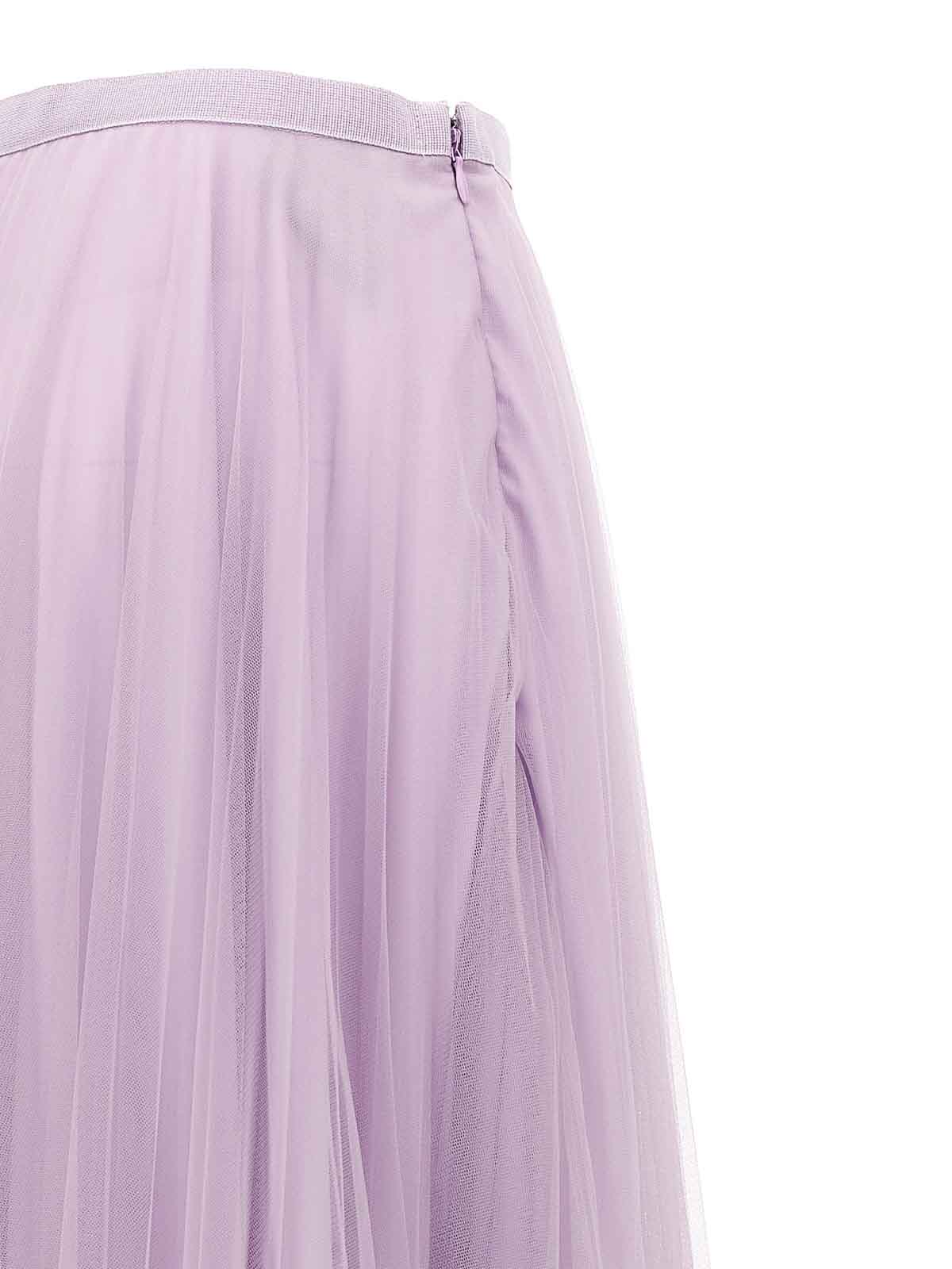 Shop 19:13 Dresscode Long Tulle Skirt In Púrpura
