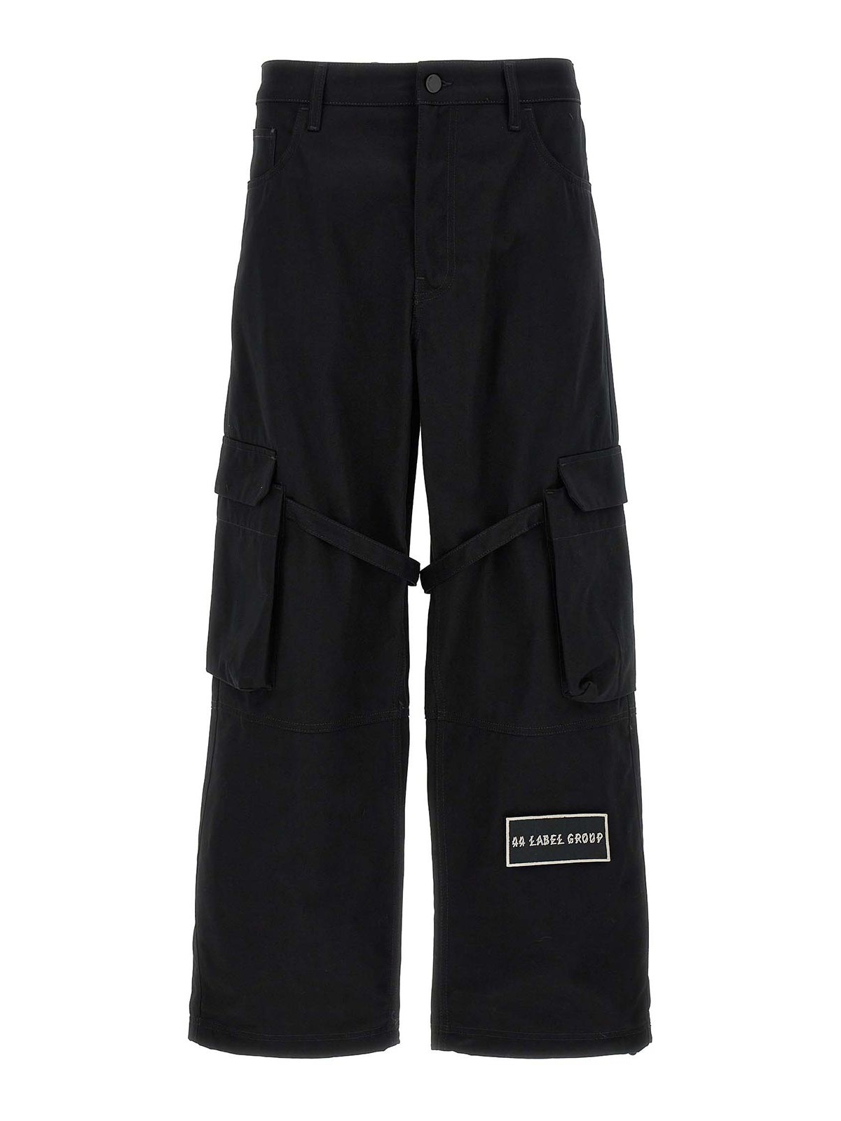 44 Label Group Cargo Trousers Logo In Black