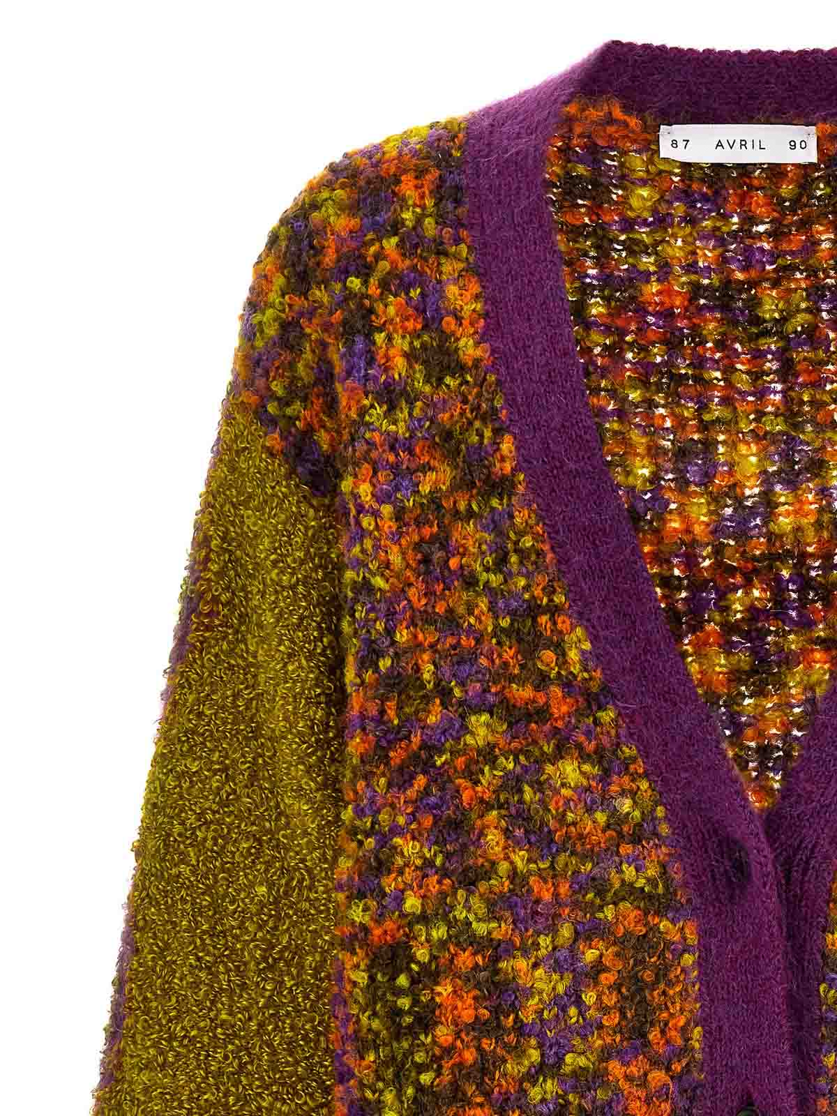 Shop Avril8790 Blooming Cardigan In Multicolour
