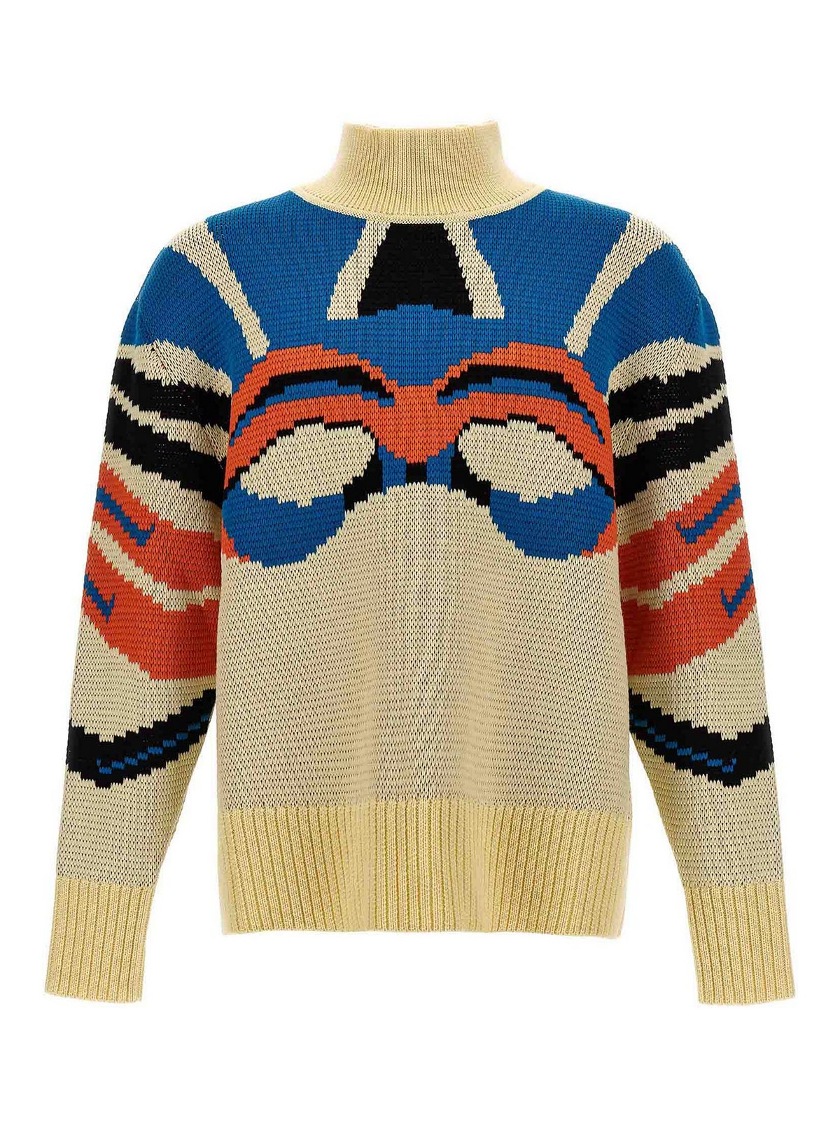 Shop Bluemarble Jacquard Sweater In Multicolour
