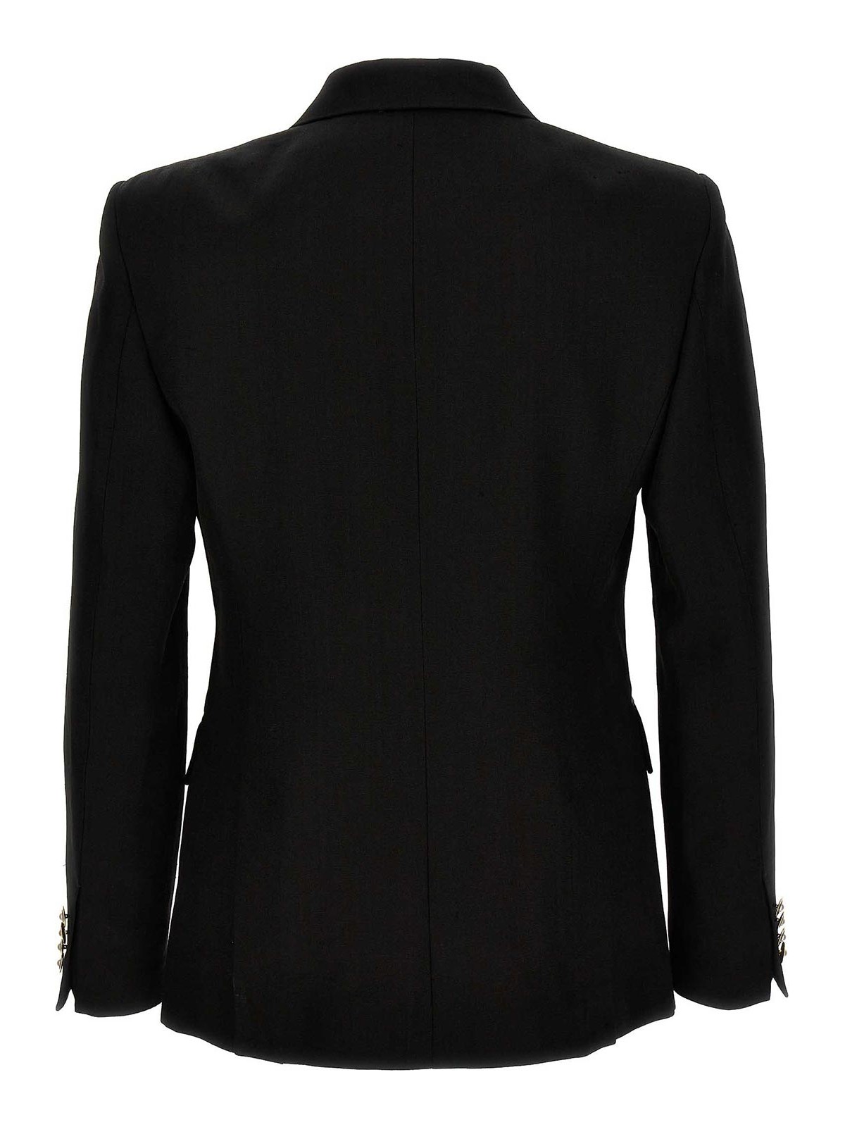 Shop Casablanca Double-breasted Tuxedo Blazer In Black
