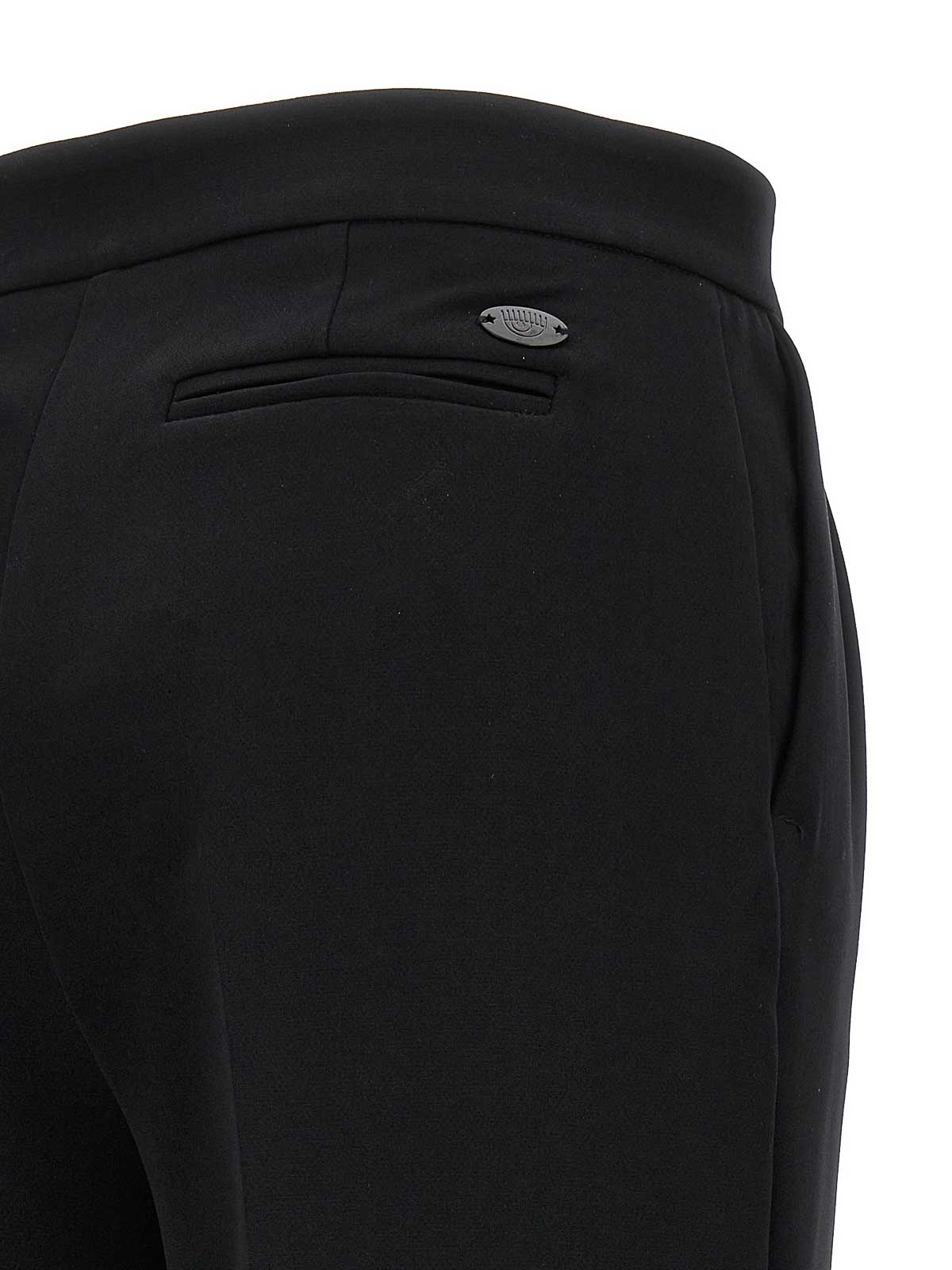 Shop Chiara Ferragni Smart Pants In Black