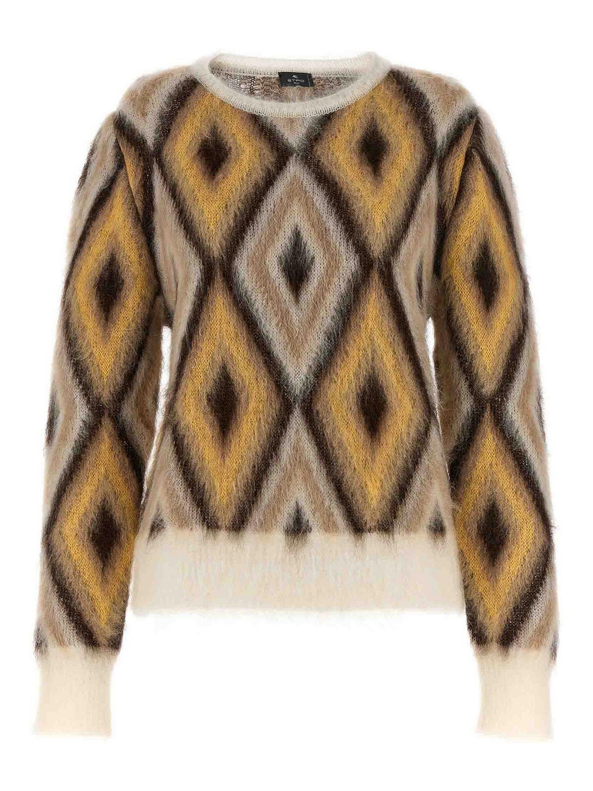 Shop Etro Jacquard Sweater In Multicolour
