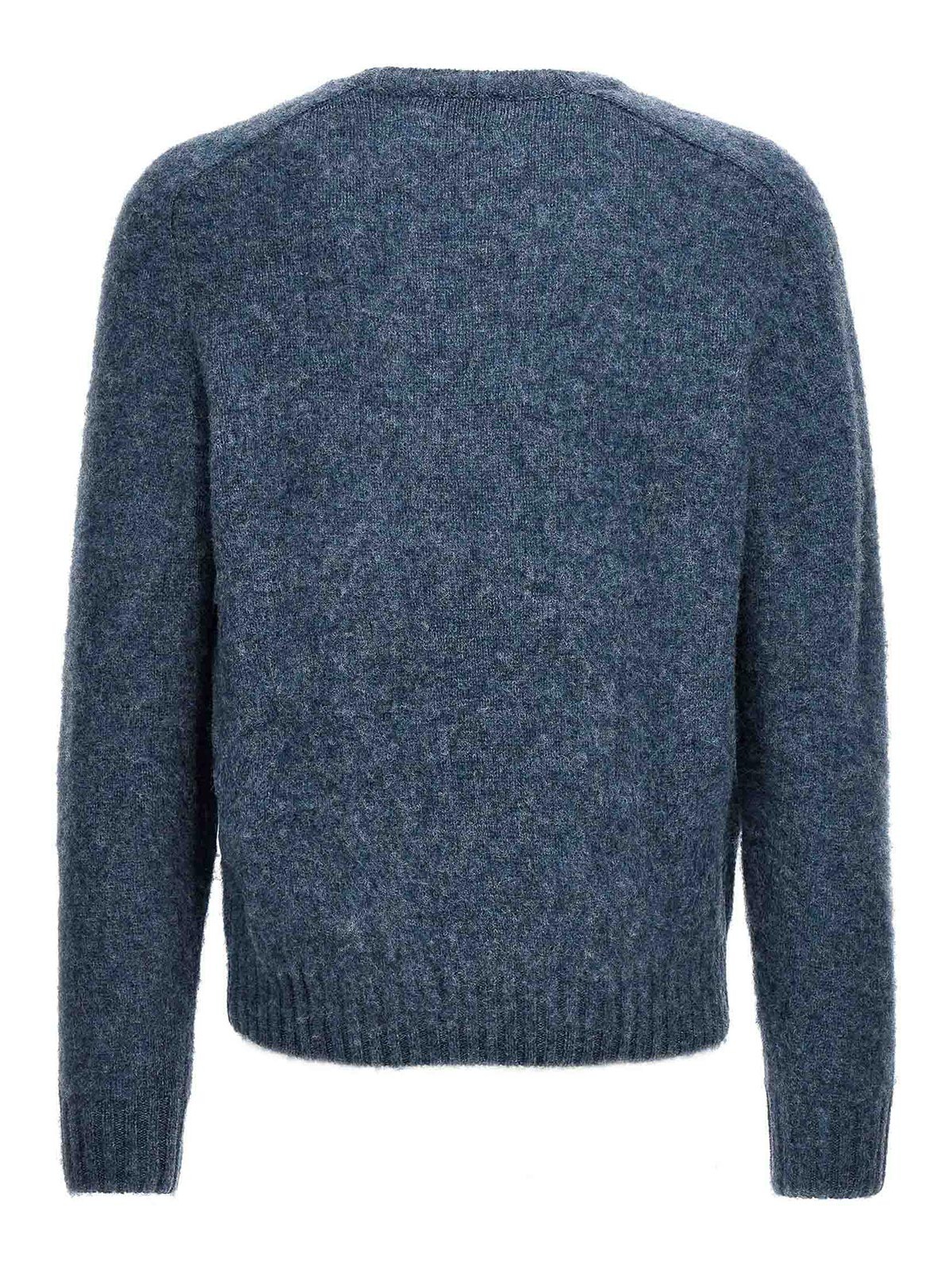 Shop Harmony Shaggy Sweater In Light Blue