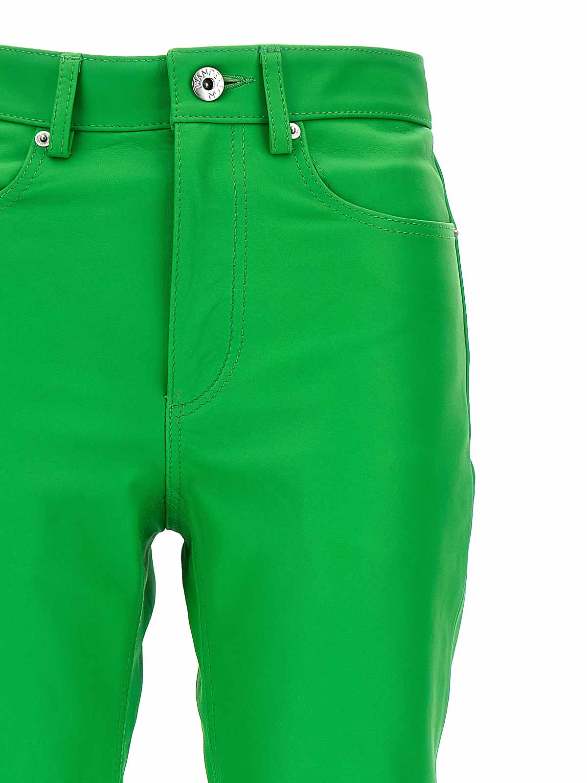 Shop Jw Anderson Pantalones De Cuero - Verde