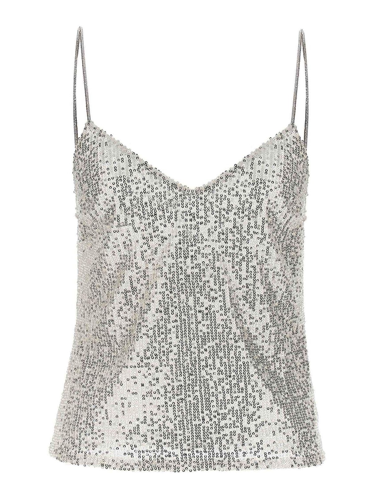 Shop Le Twins Alba Top In Silver