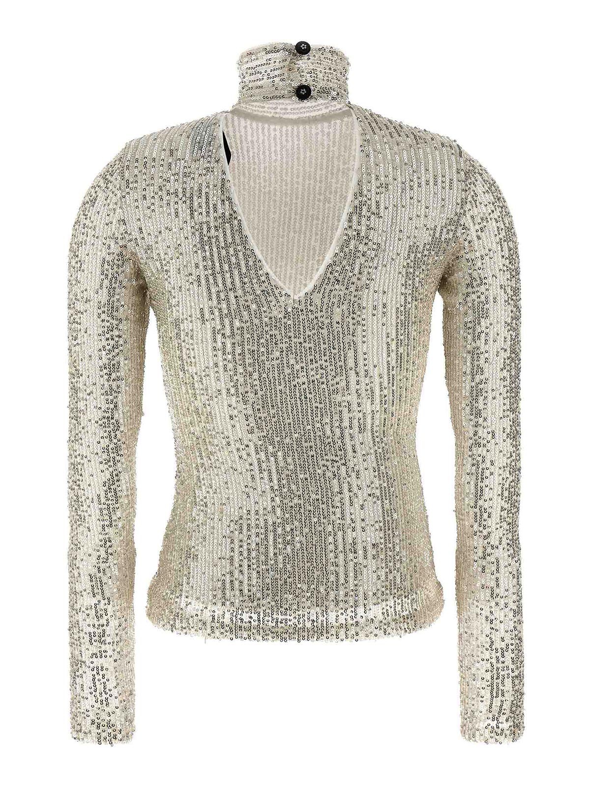Shop Le Twins Assisi Top In Silver