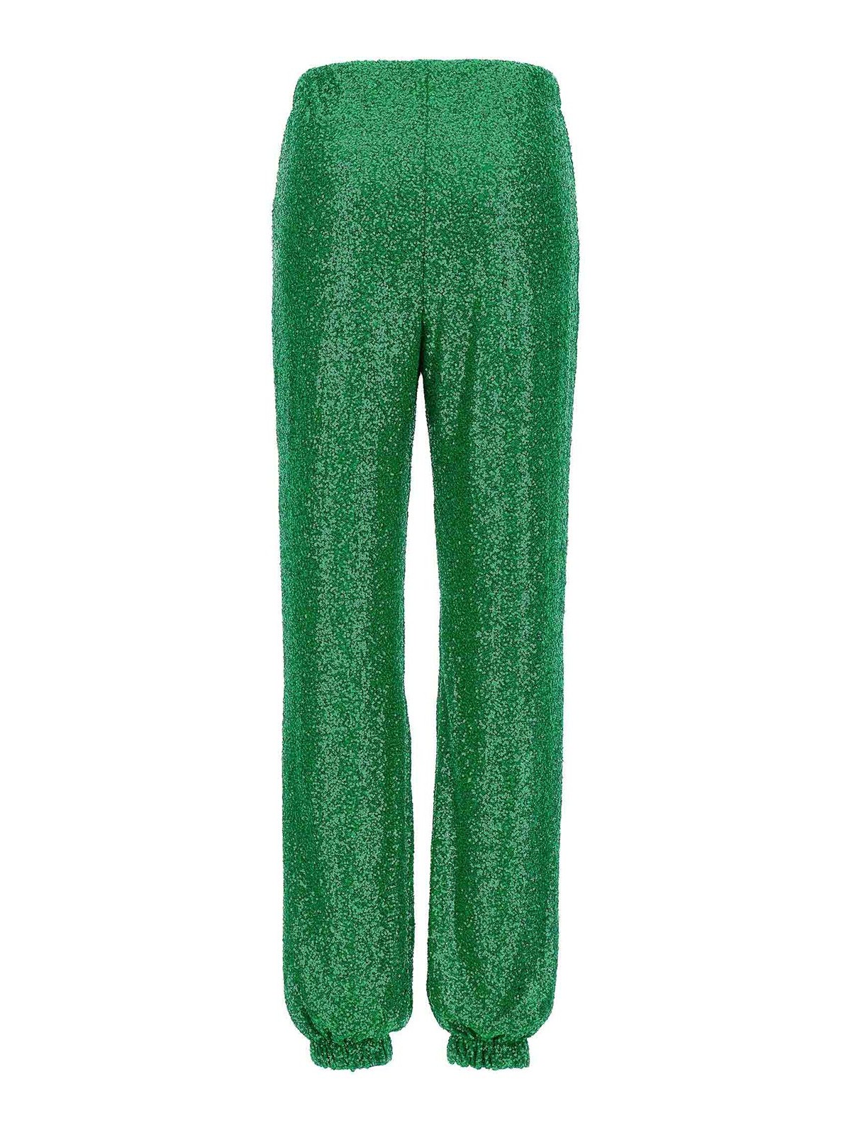 Shop Le Twins All-over Sequins Pants In Green