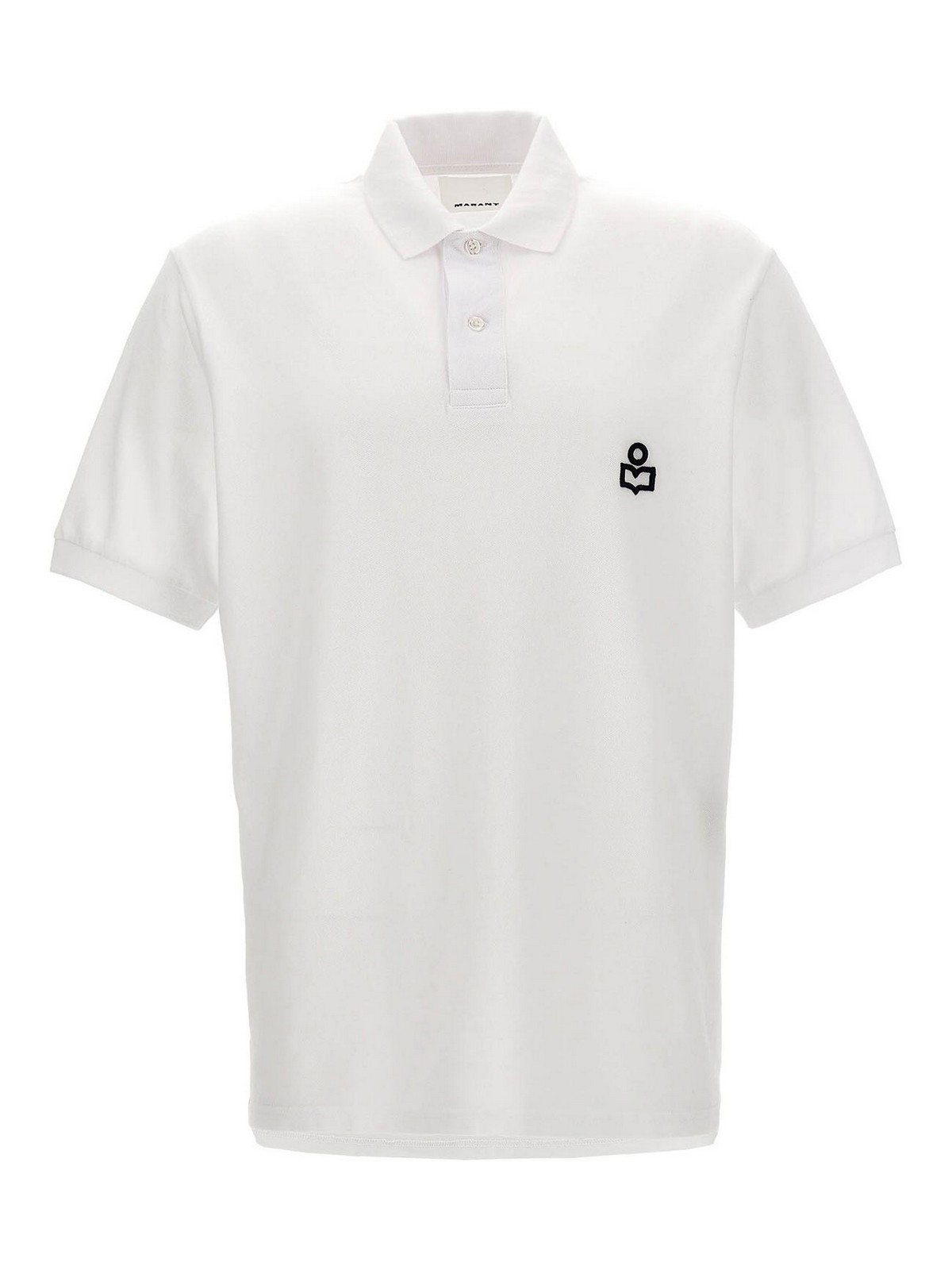 MarantマラントAfko Logo Polo Shirtポロシャツ Isabel Marant afko polo shirt - White - Men
