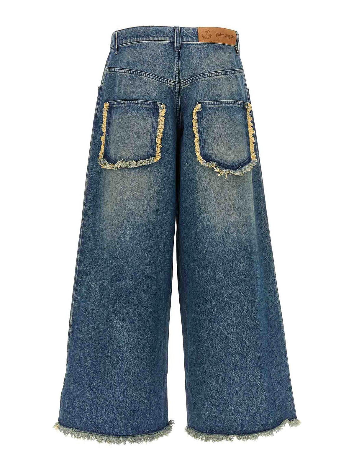 Shop Moncler Jeans  Genius X Palm Angels In Blue