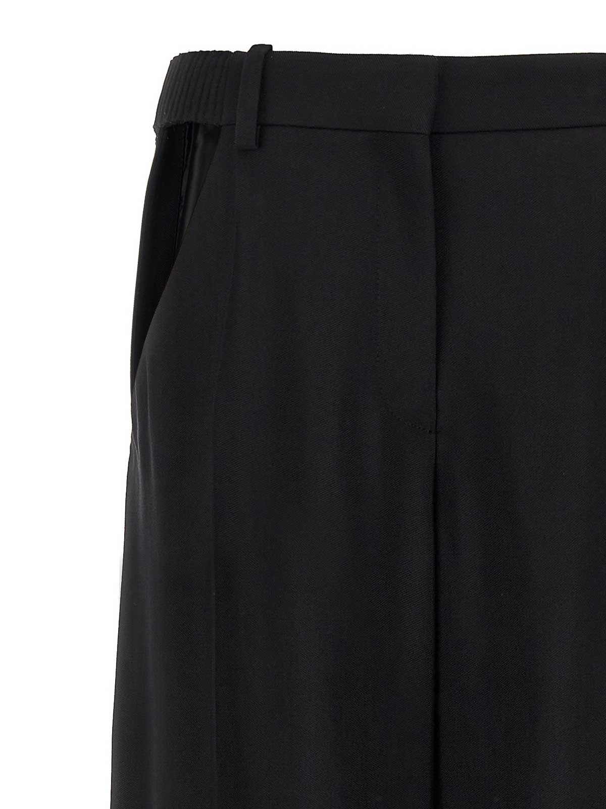Shop Mugler Cut-out Trousers In Black