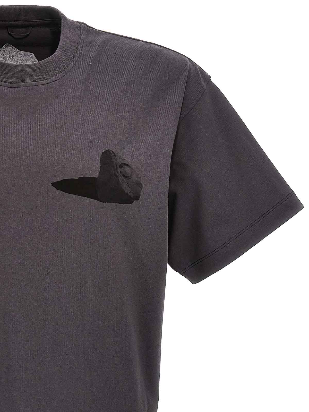 Shop Objects Iv Life Boulder Print T-shirt In Grey