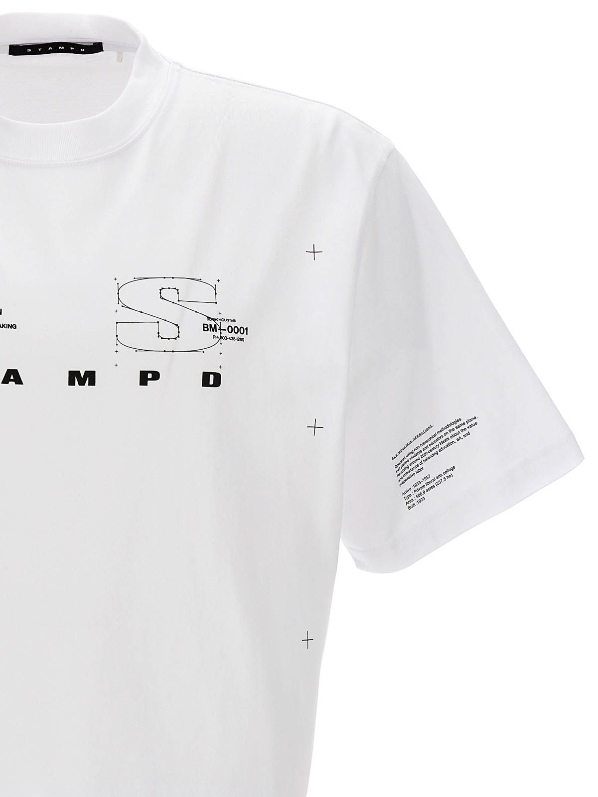 Shop Stampd Mountain Transit T-shirt In White