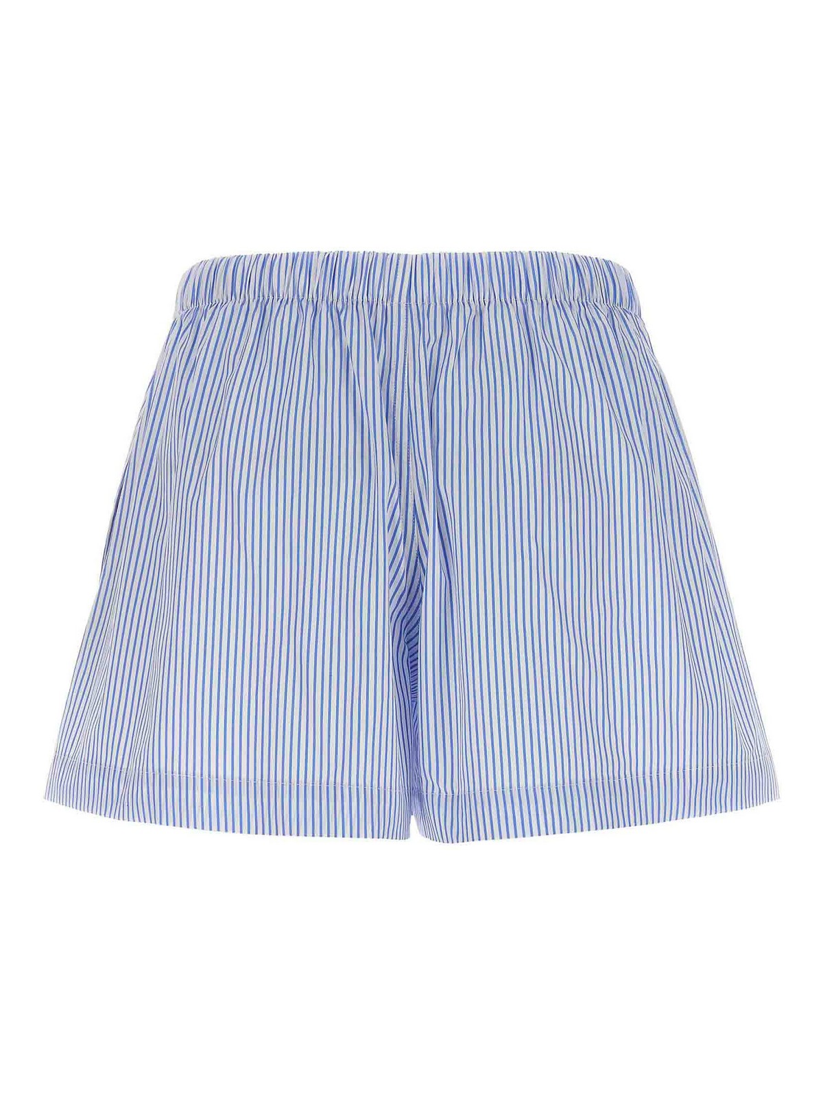 Wardrobe.NYC thin stripe shorts - Women | W2050PCTHINSTRIPEBLUE