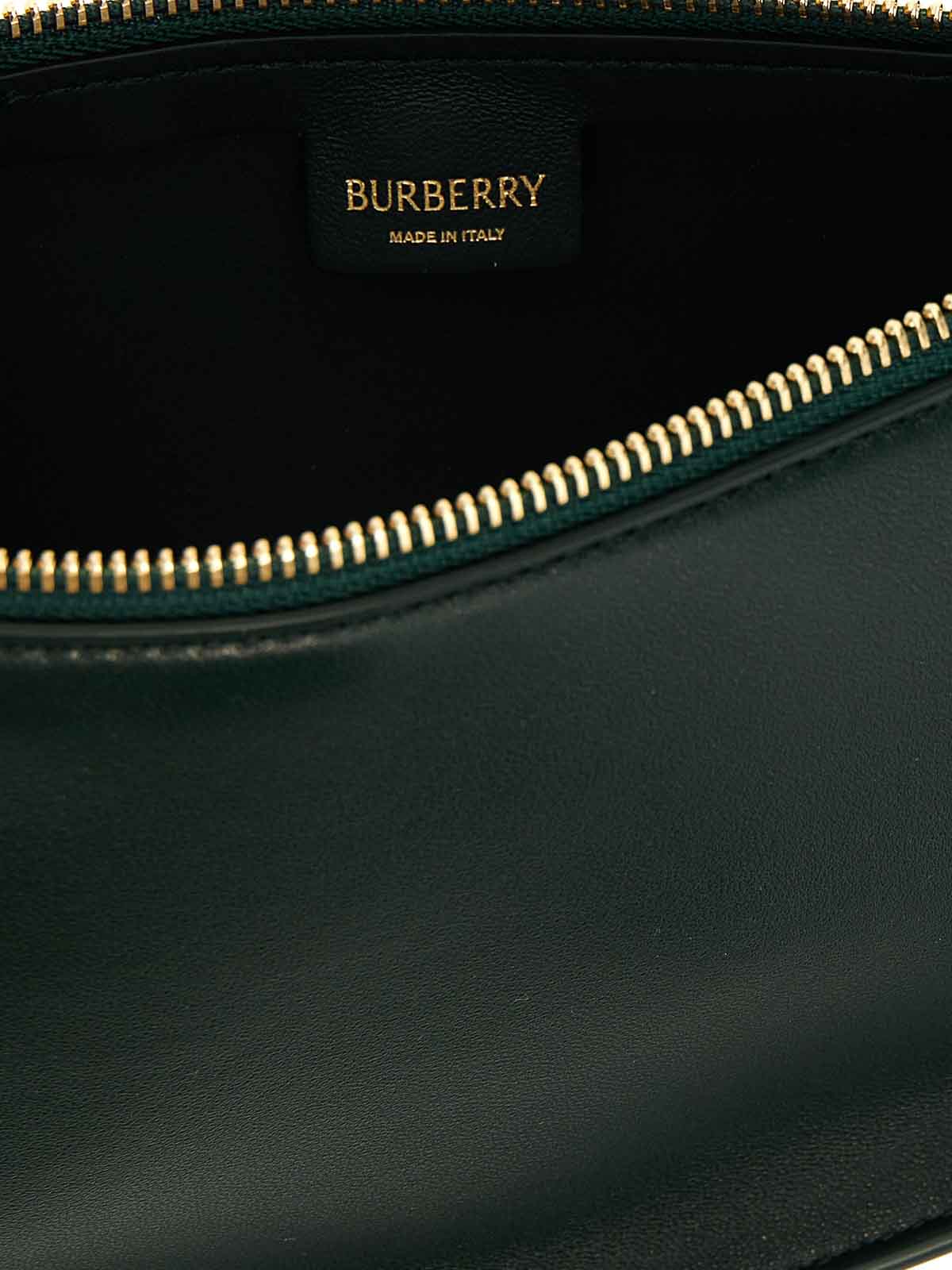 Shop Burberry Shield Sling Mini Shoulder Bag In Verde