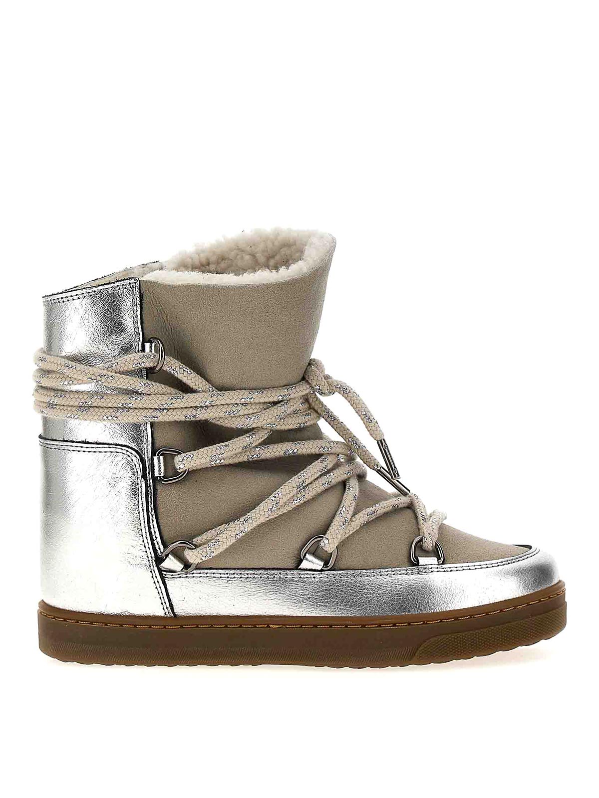 Shop Isabel Marant Nowles Ankle Boots In Plata