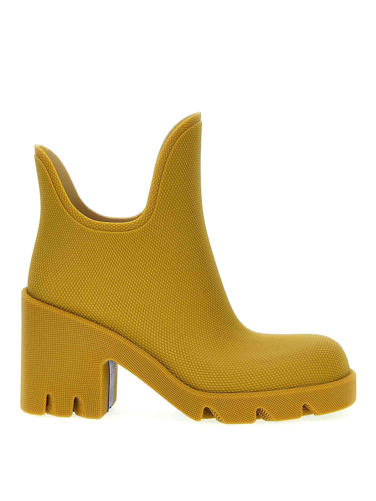 Shop Burberry Marsh Ankle Boots In Yellow